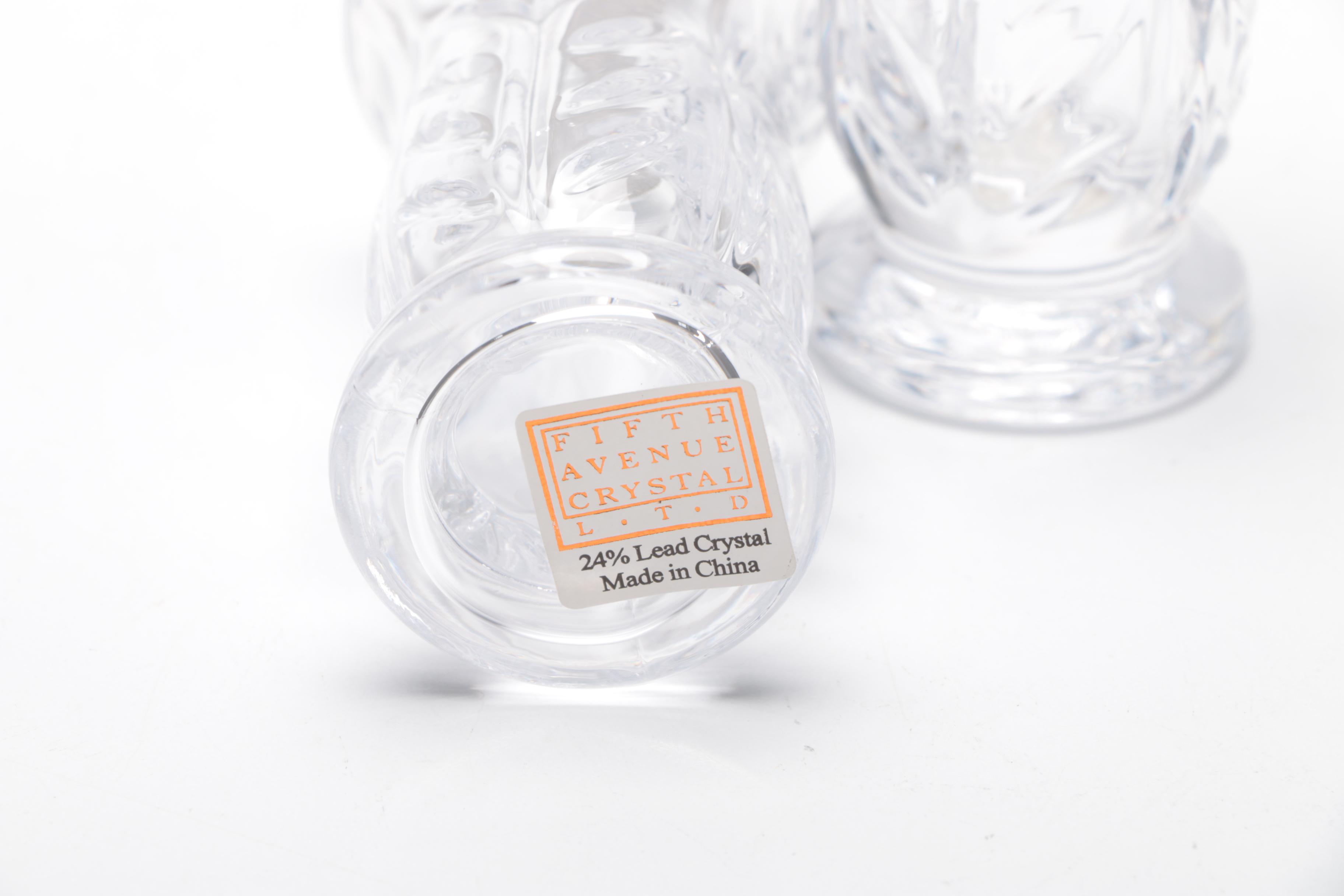 Crystal Tableware Featuring Fifth Avenue Crystal