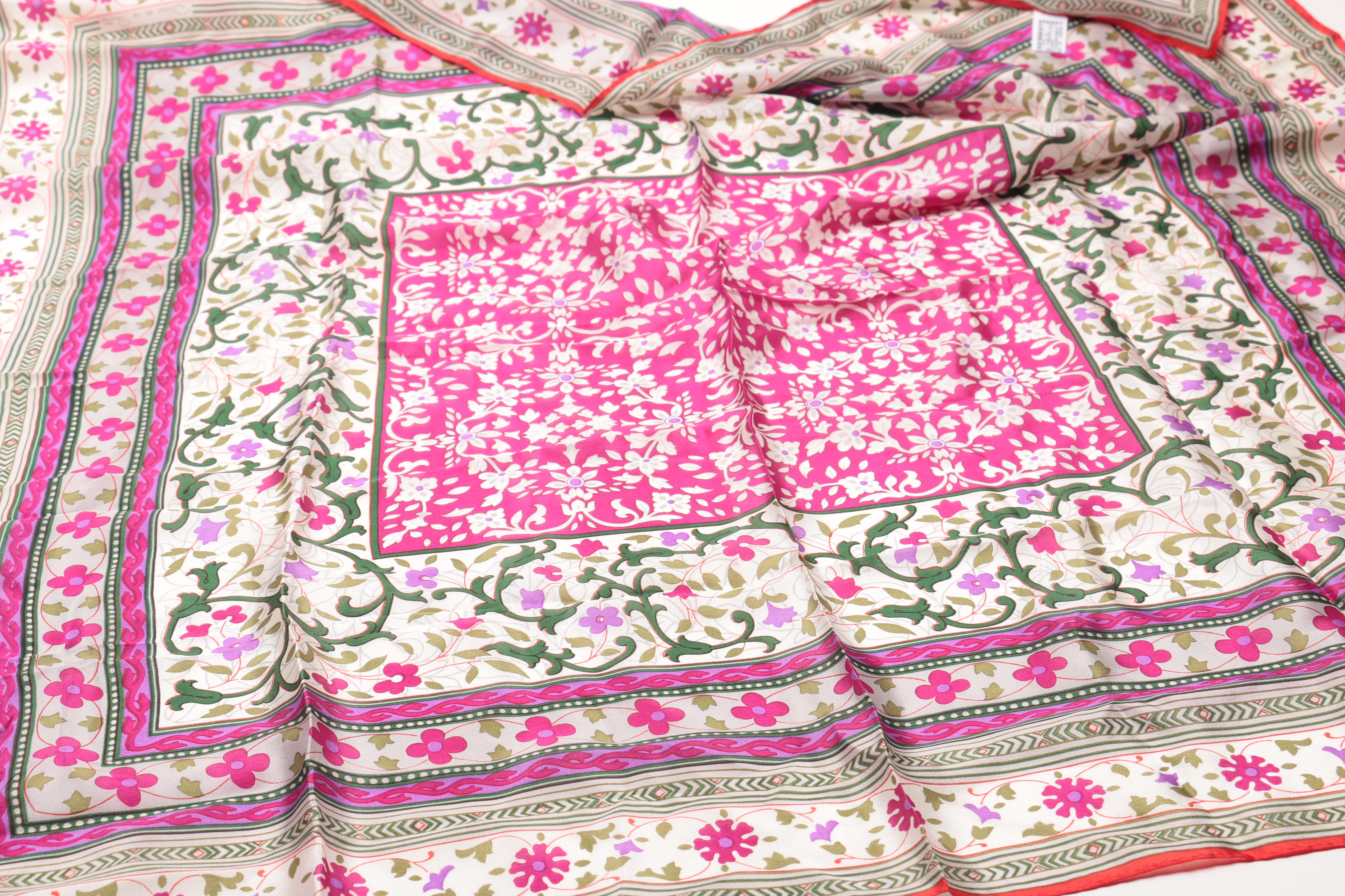 Collection of Oscar de la Renta Silk Scarves