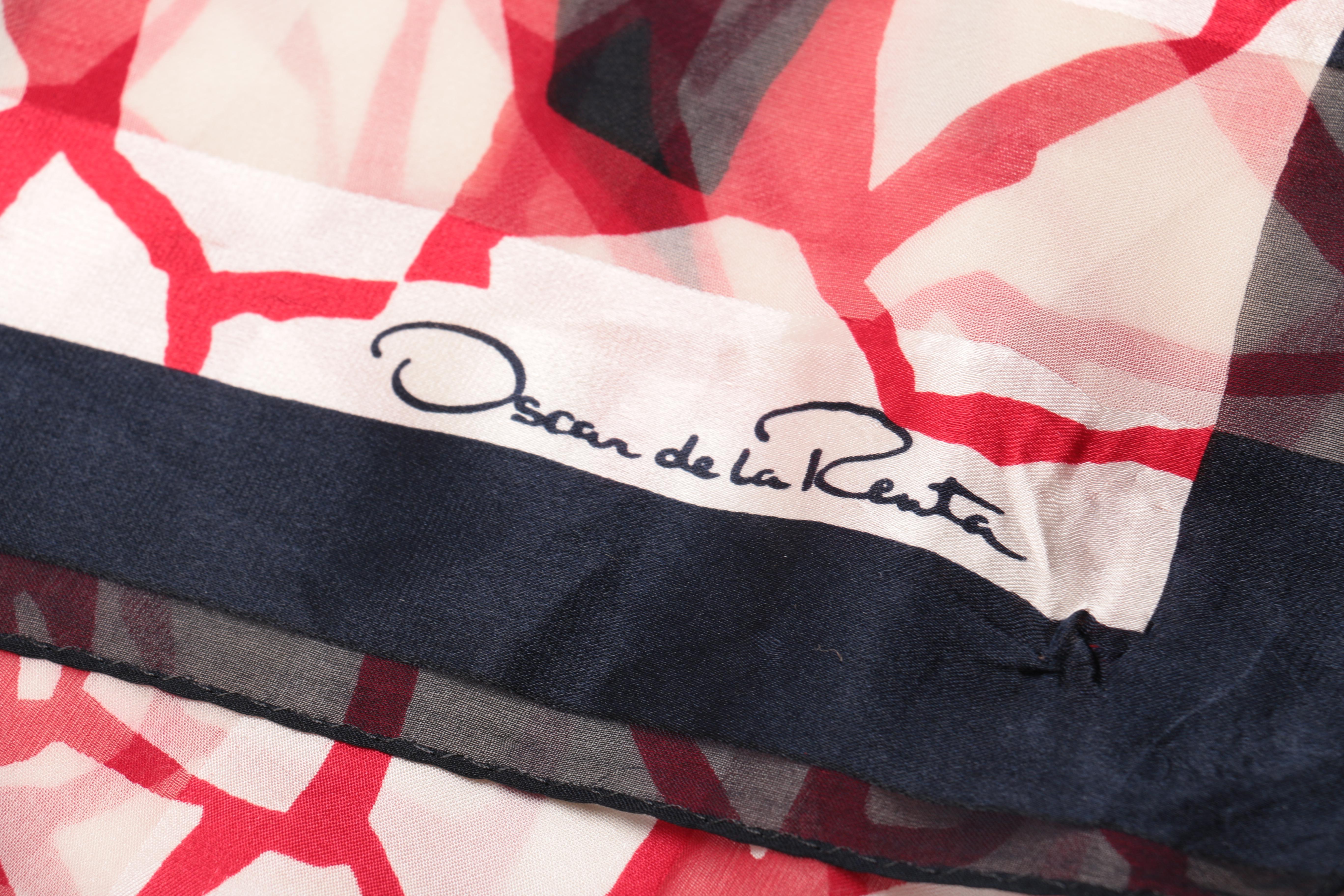 Collection of Oscar de la Renta Silk Scarves