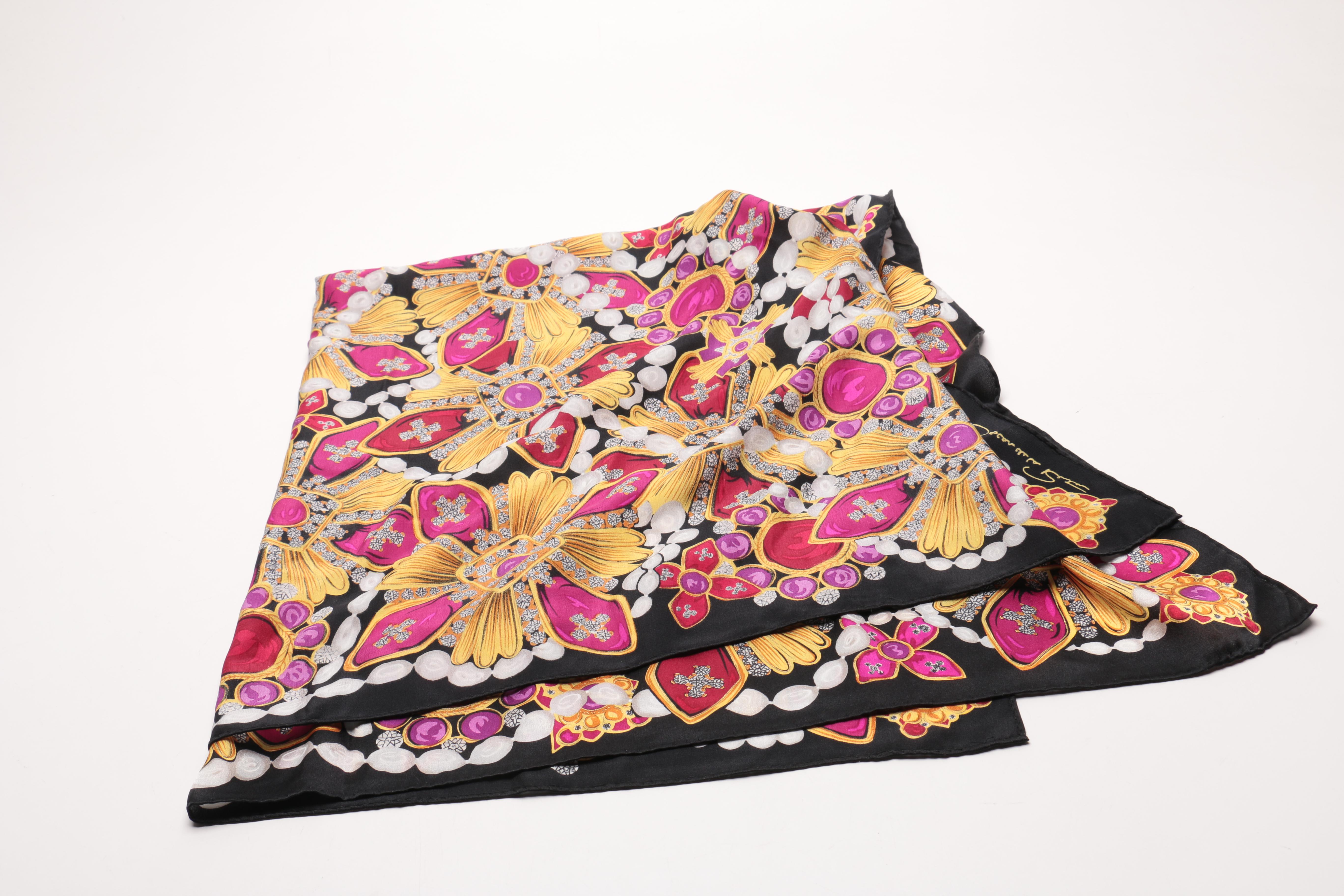 Collection of Oscar de la Renta Silk Scarves