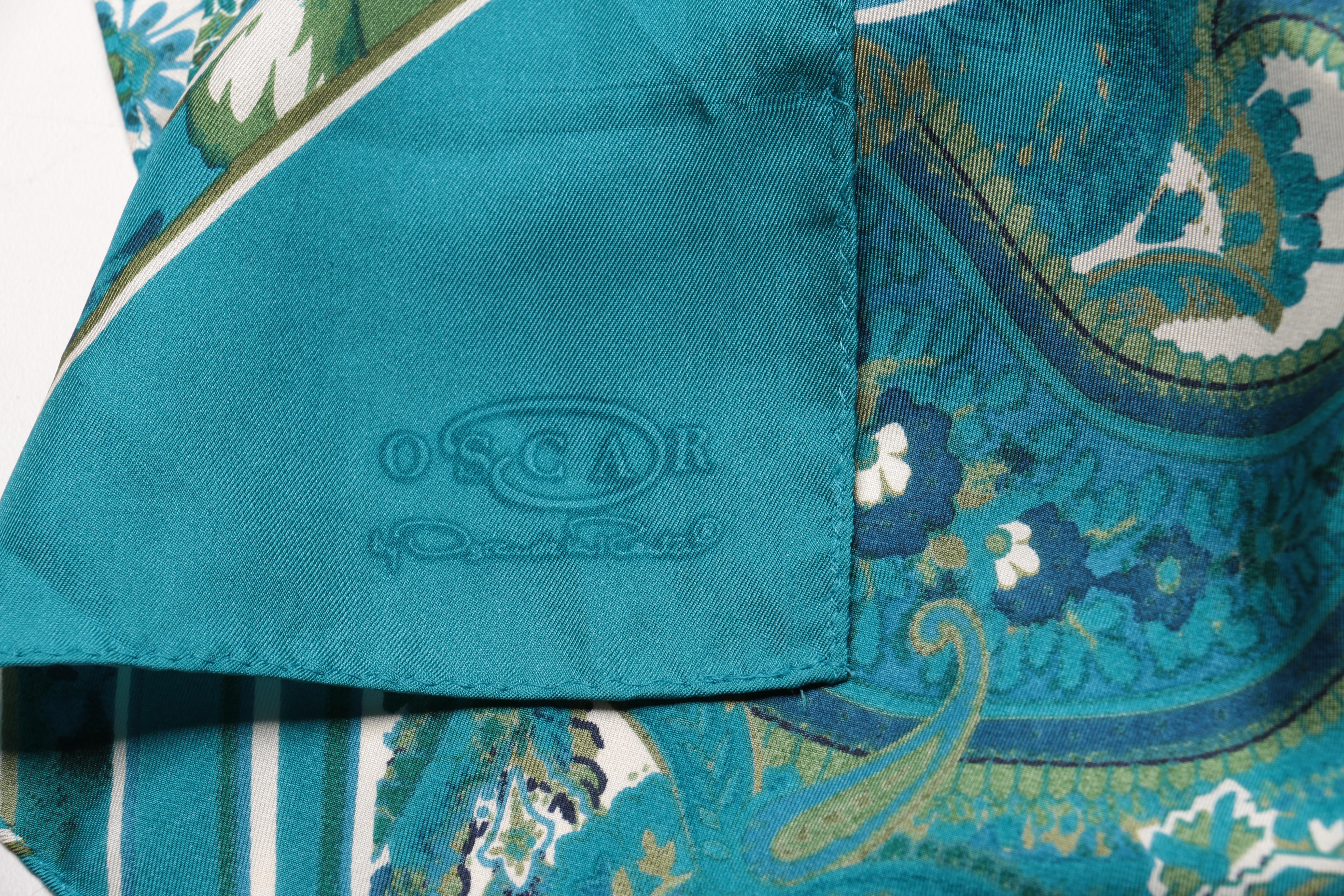 Collection of Oscar de la Renta Silk Scarves