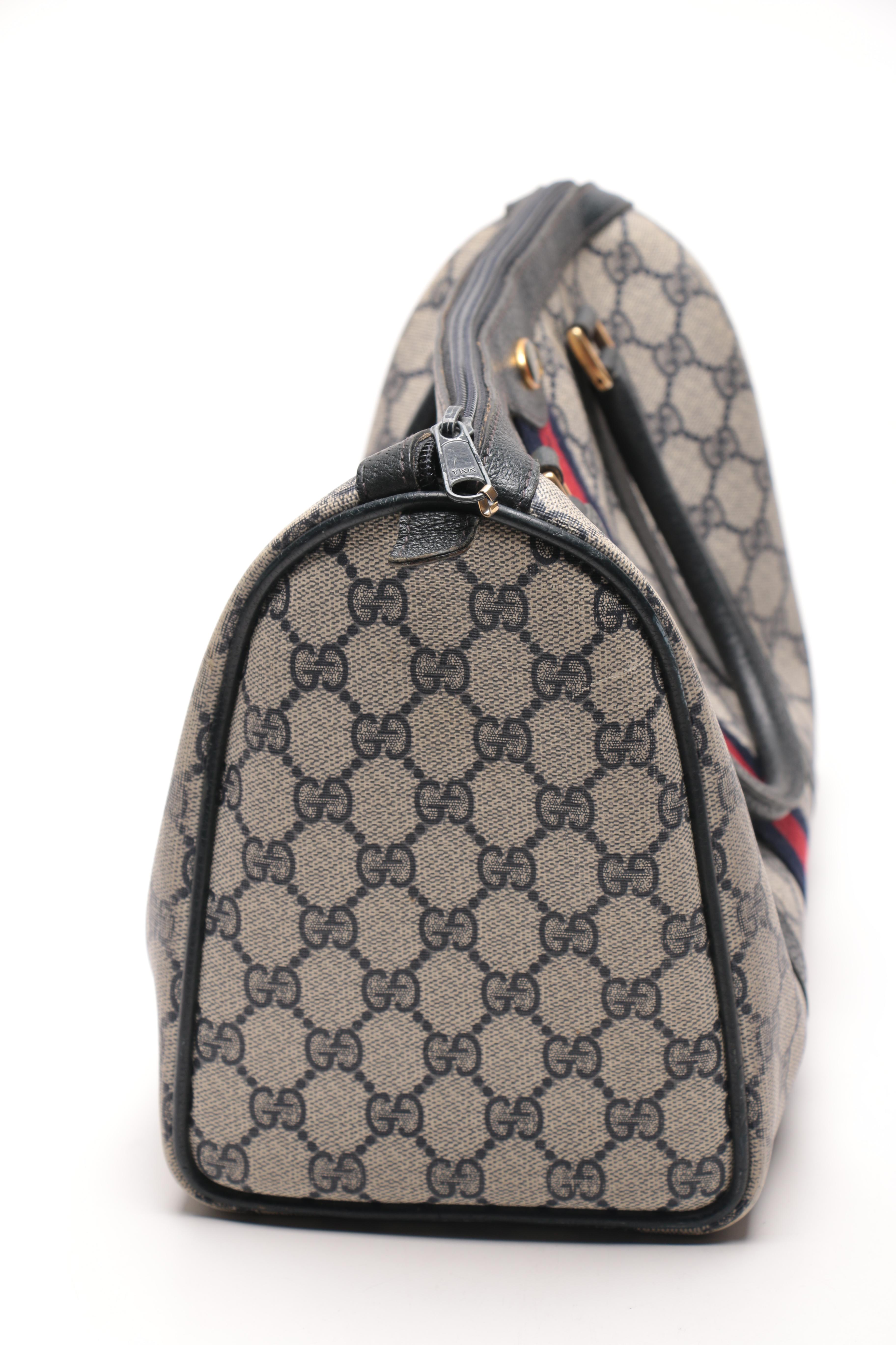 Gucci Monogram Supreme Canvas Satchel