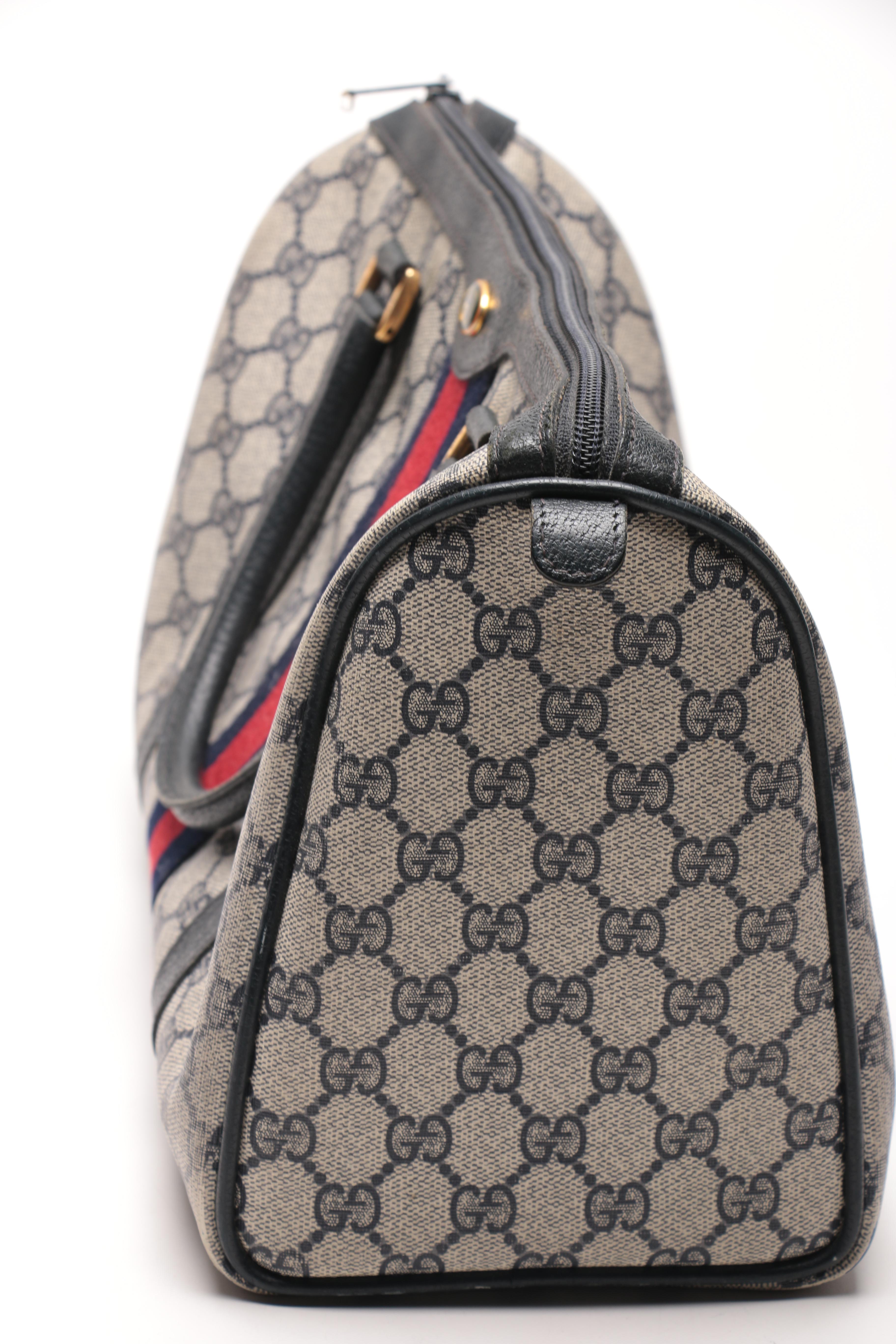 Gucci Monogram Supreme Canvas Satchel