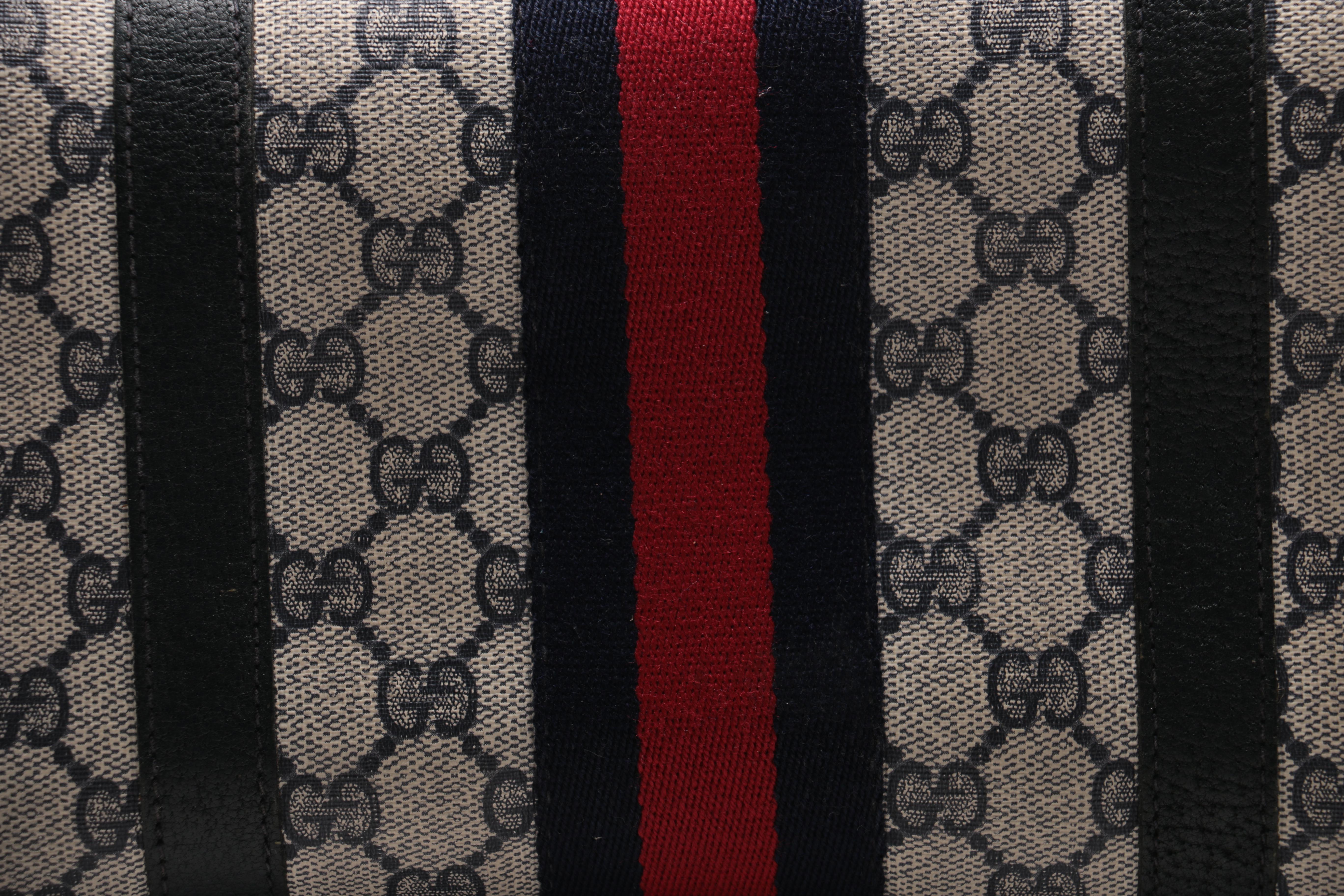 Gucci Monogram Supreme Canvas Satchel