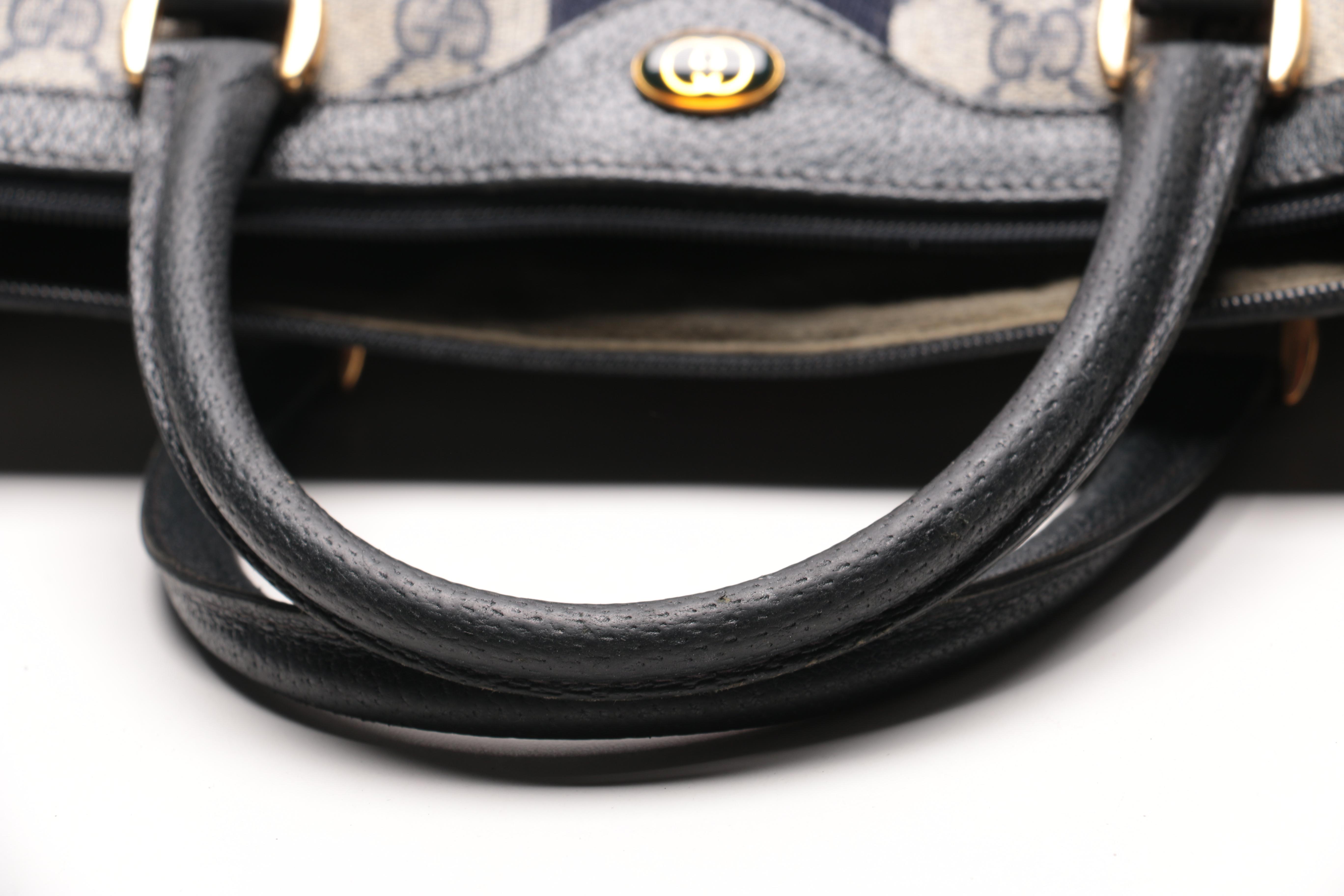 Gucci Monogram Supreme Canvas Satchel