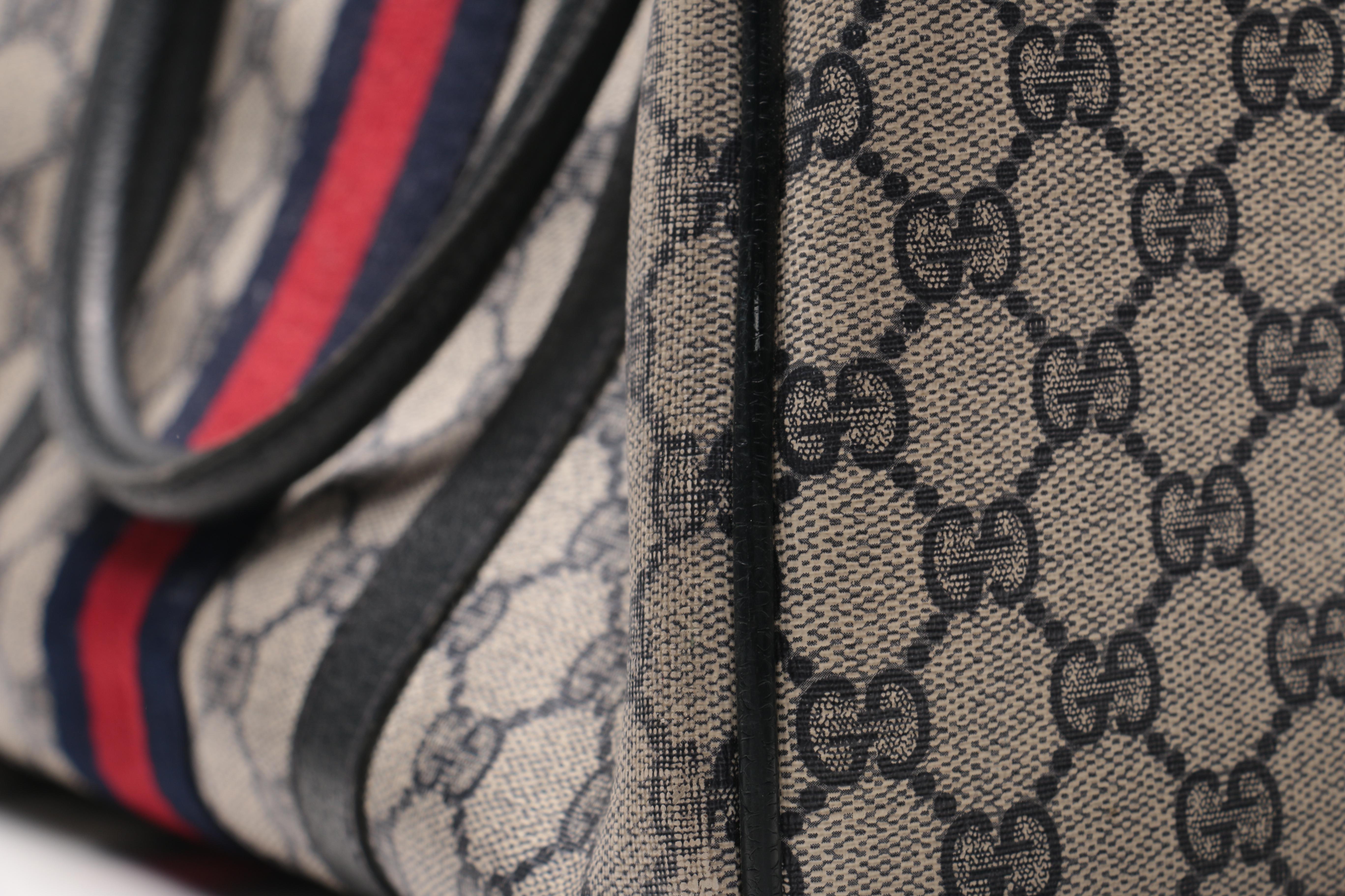 Gucci Monogram Supreme Canvas Satchel