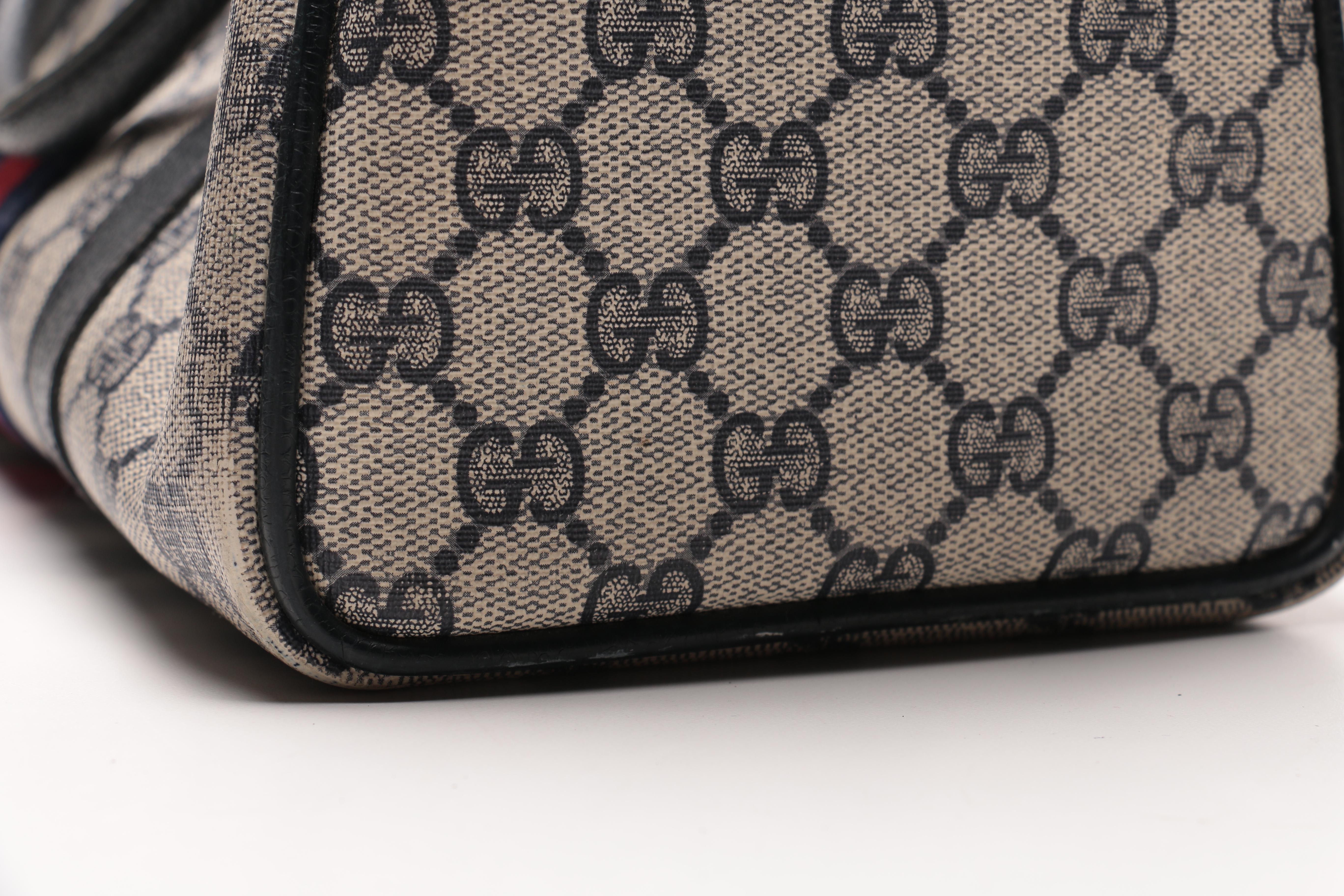 Gucci Monogram Supreme Canvas Satchel