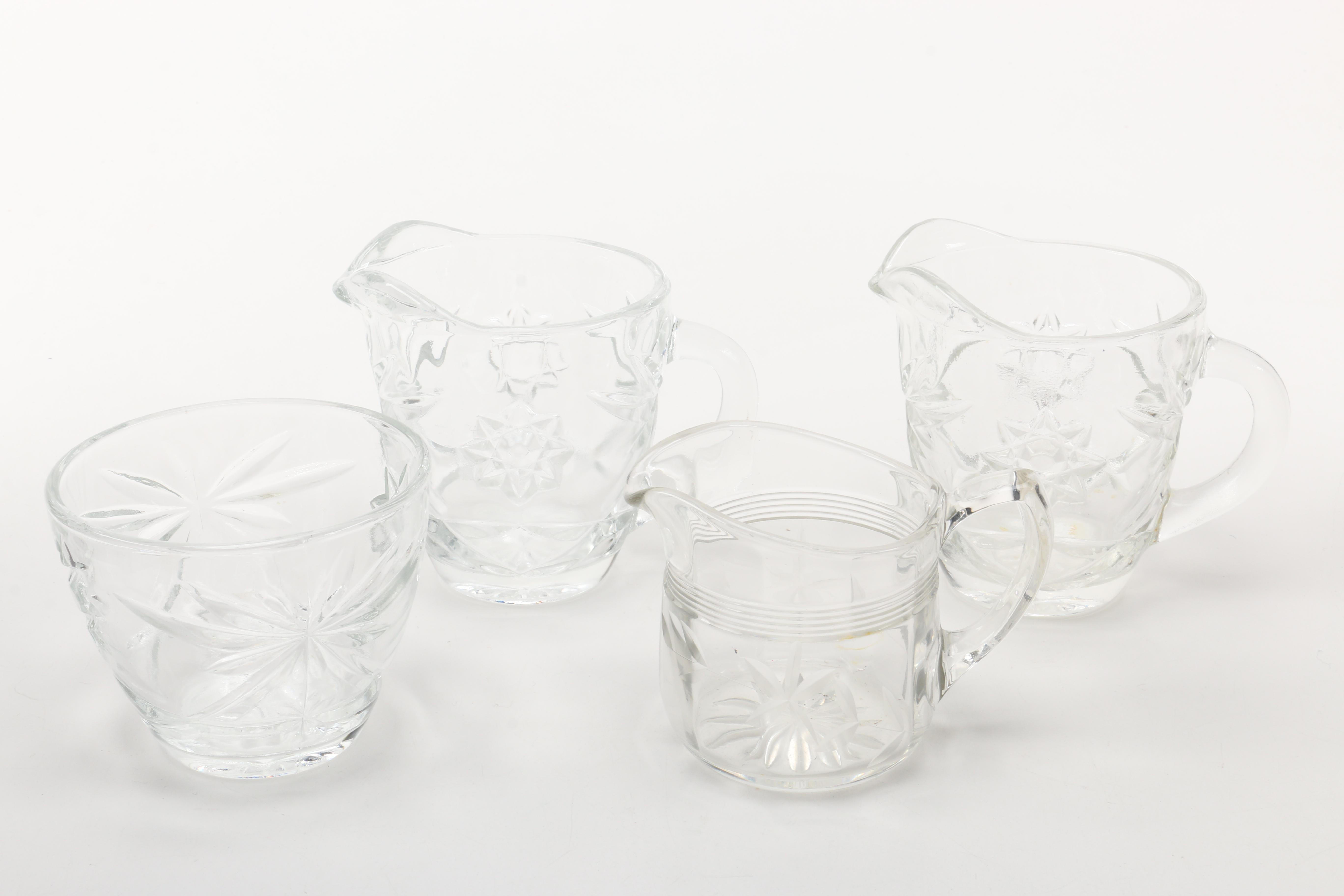 Hazel Atlas Glass "Checkerboard" and Heisey Glass "Crystolite"