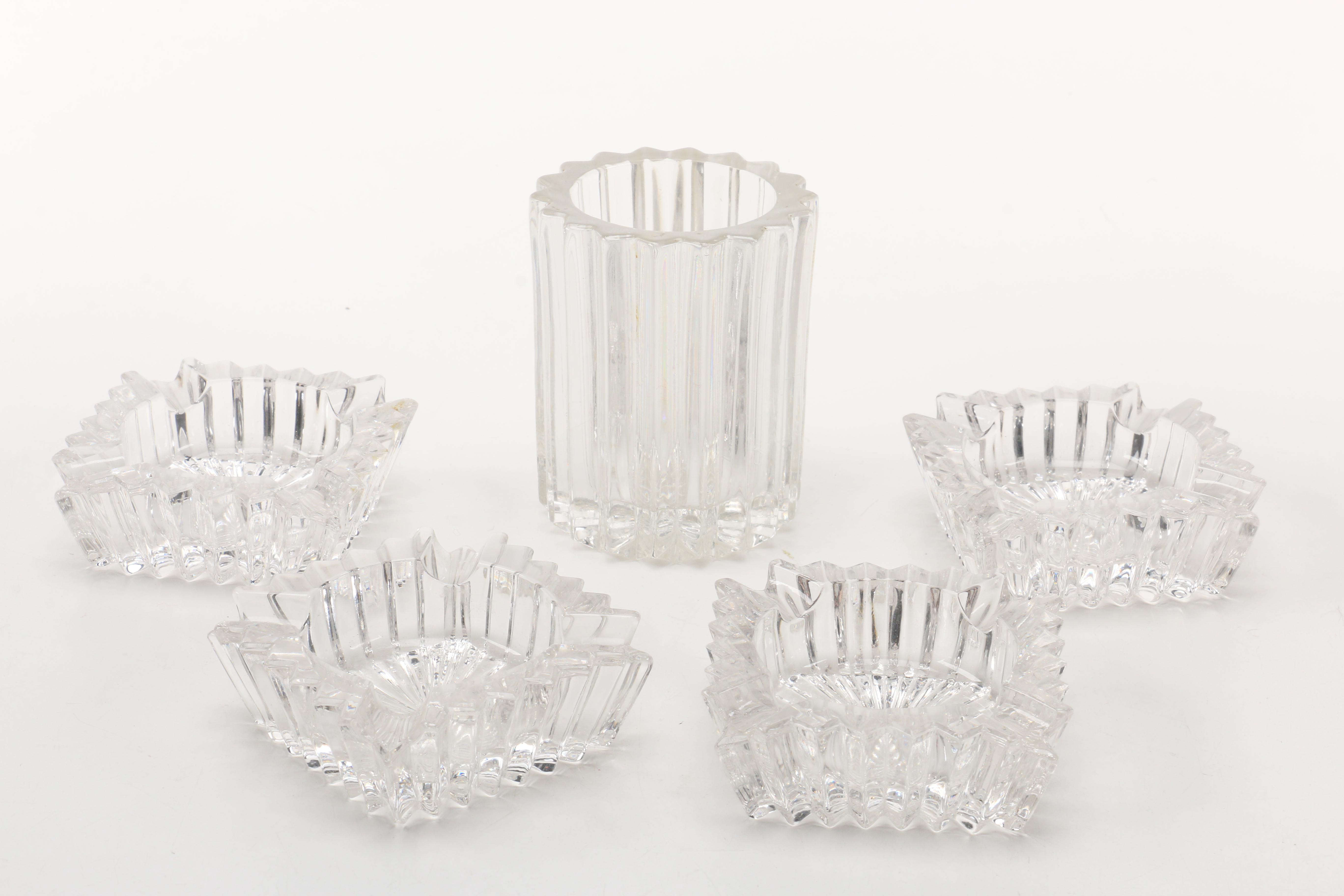 Hazel Atlas Glass "Checkerboard" and Heisey Glass "Crystolite"