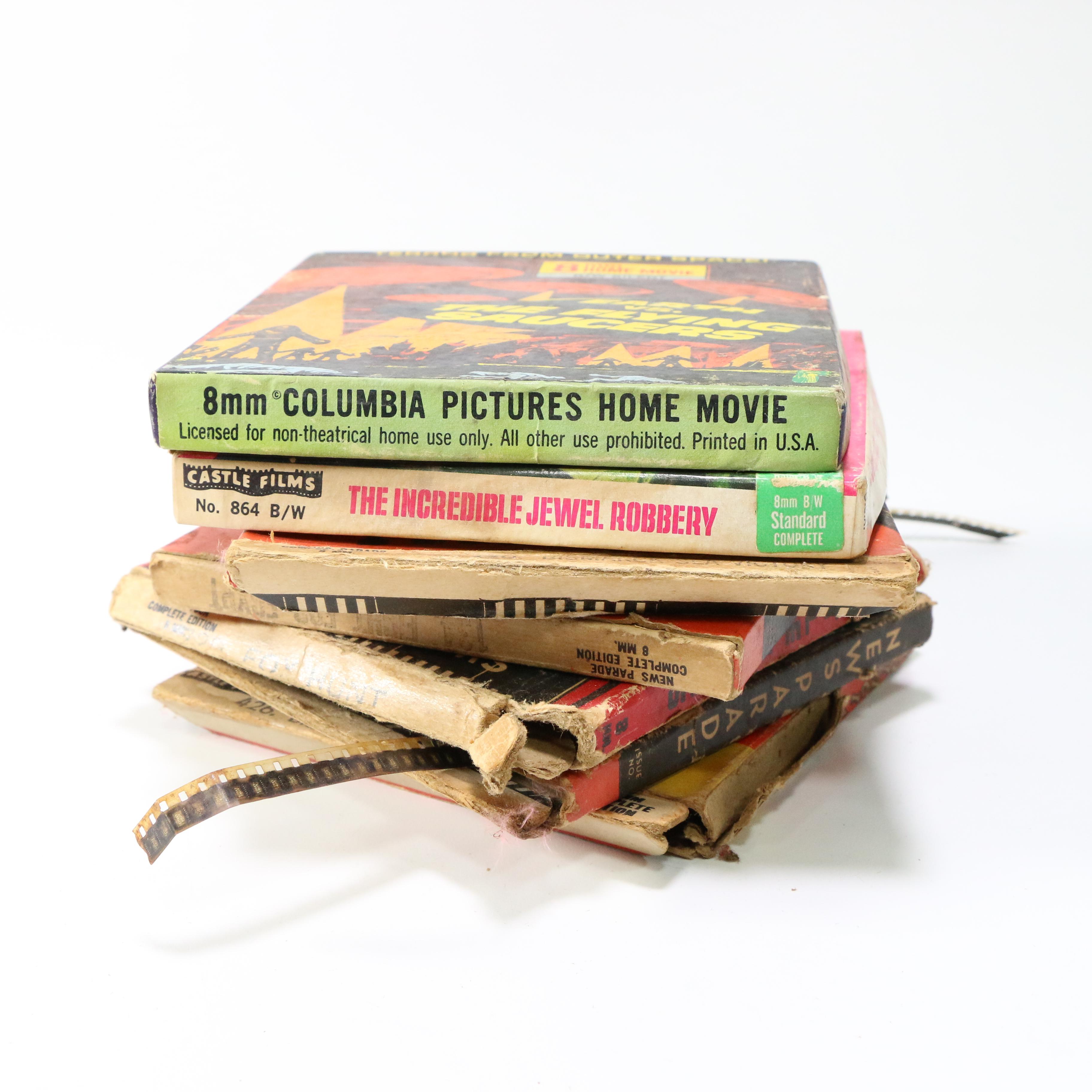 8mm Home Movies Including the Marx Brothers, "News Parade" and "Earth vs. the Flying Saucers"