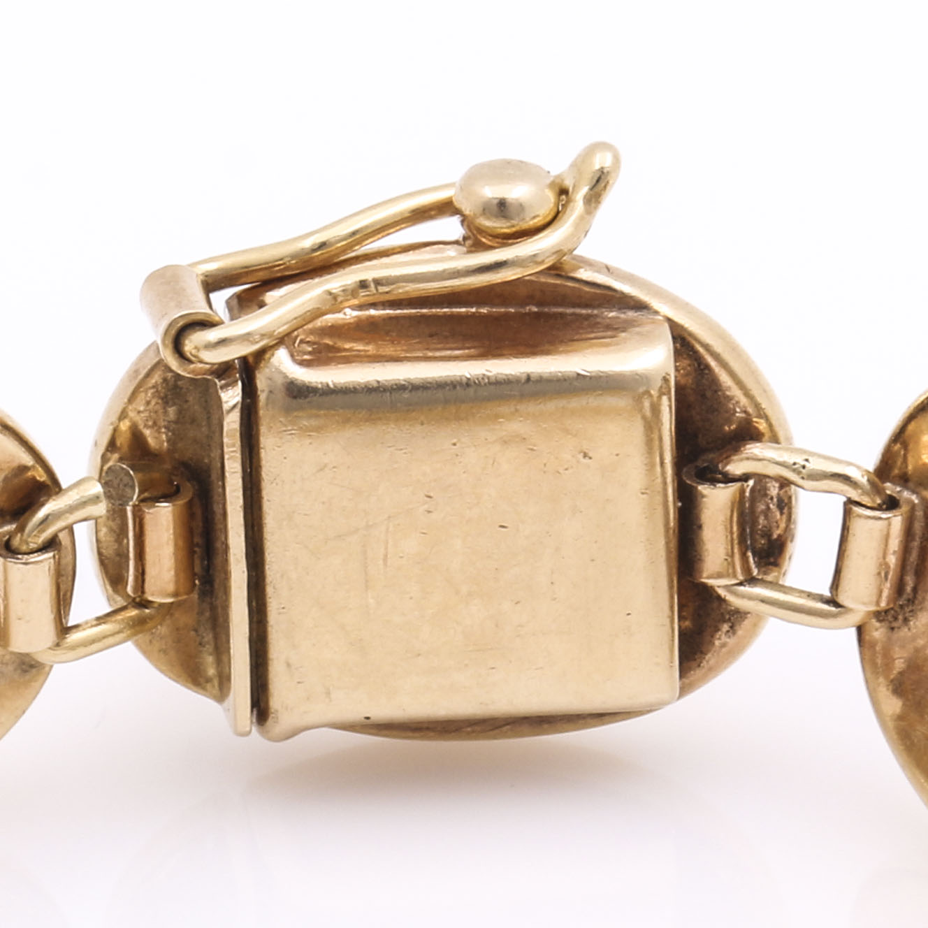 14K Yellow Gold Oval Link Bracelet