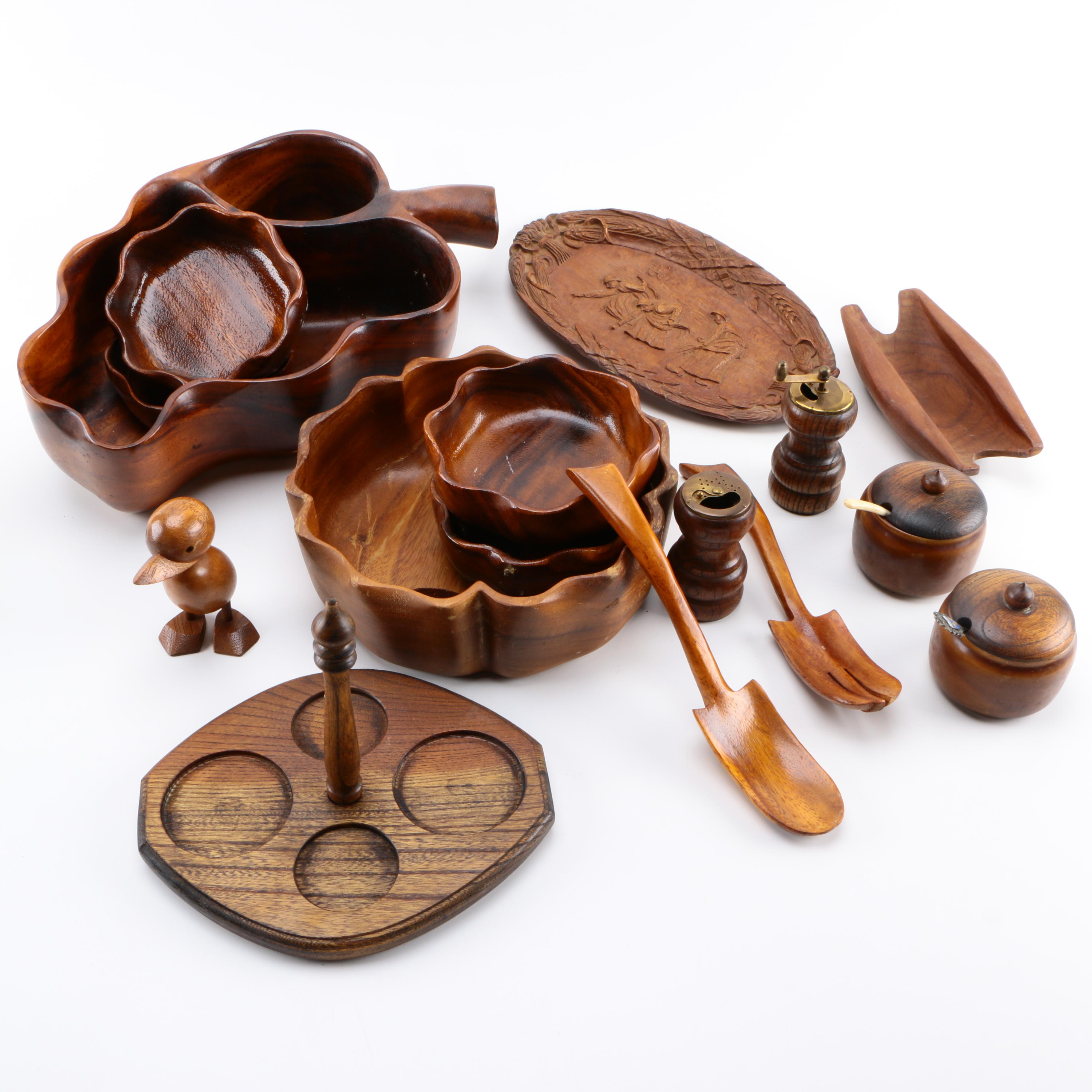 Wooden and Metal Kitchen Utensils