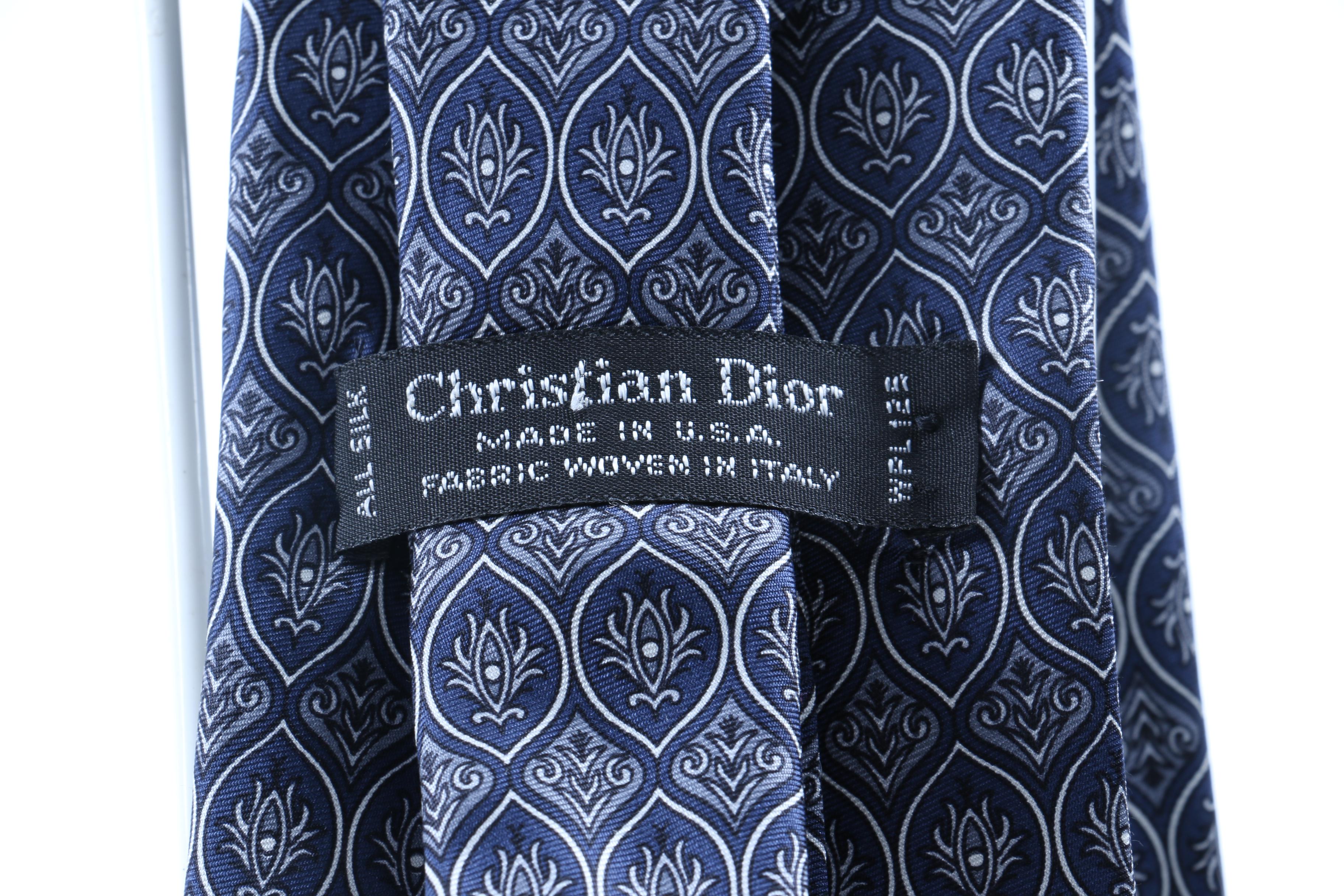 Assorted Ties Including Christian Dior, Brooks Brothers, Yves St. Laurent
