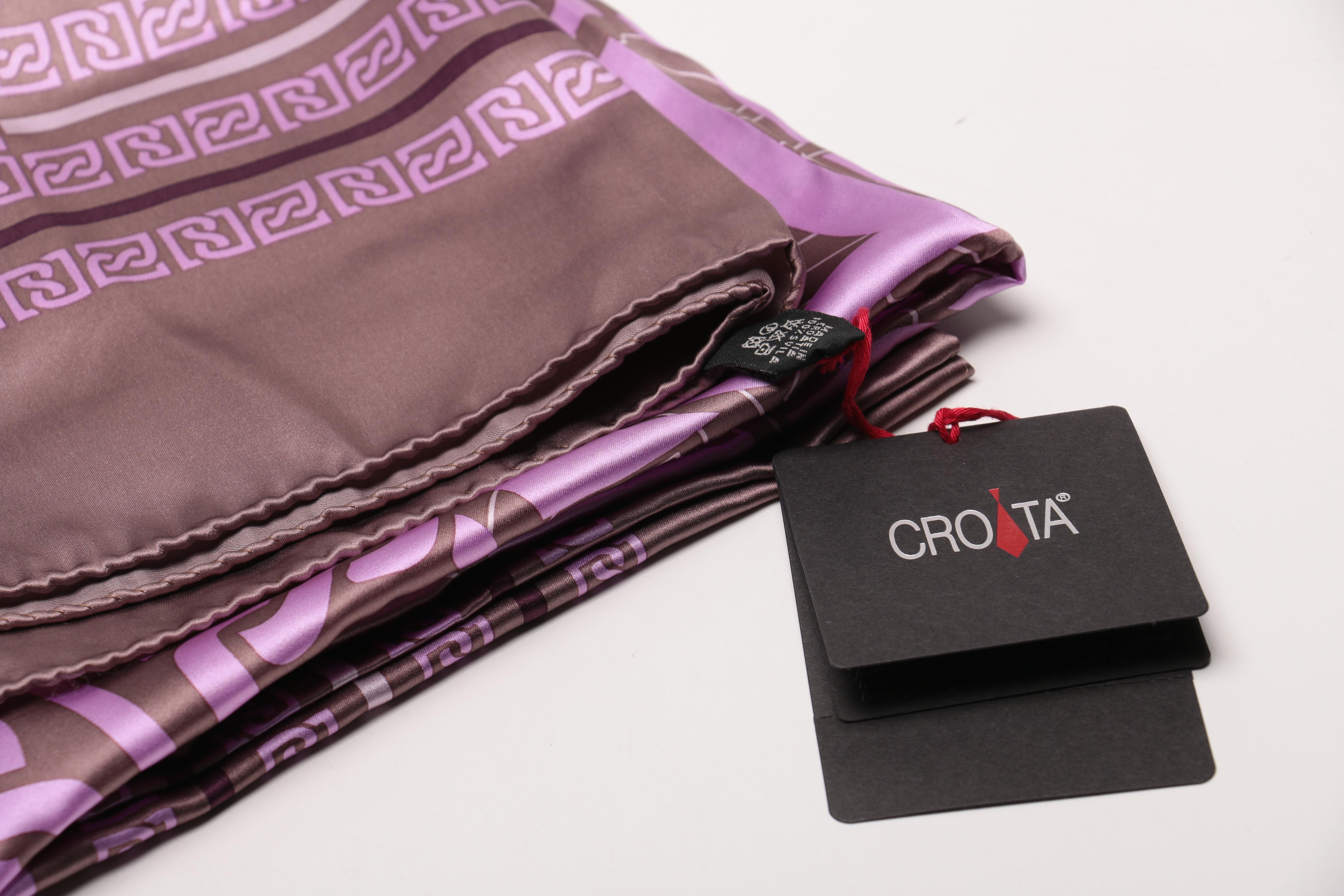 Printed Silk Scarves Including Lilly and Roots