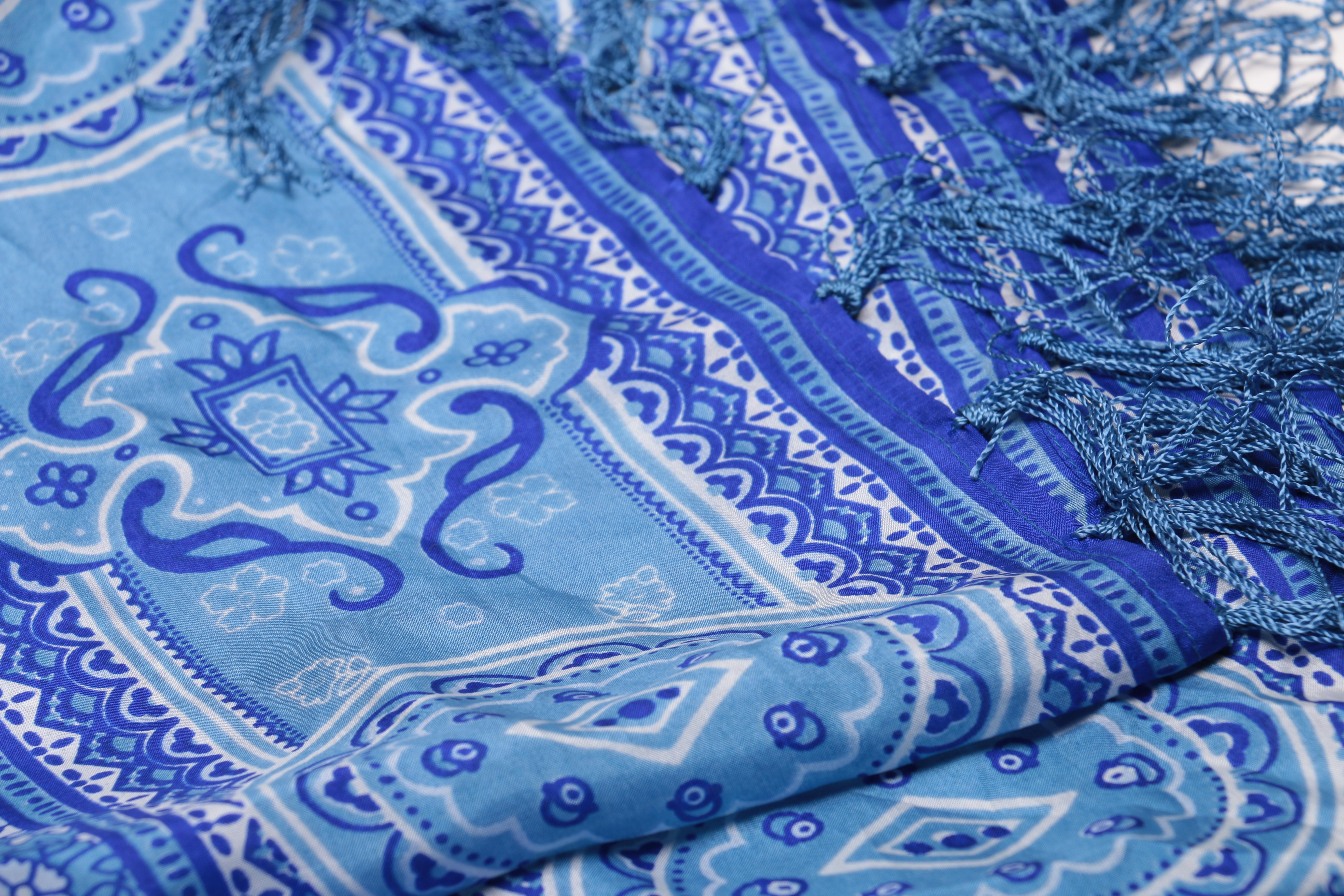 Printed Silk Scarves Including Lilly and Roots