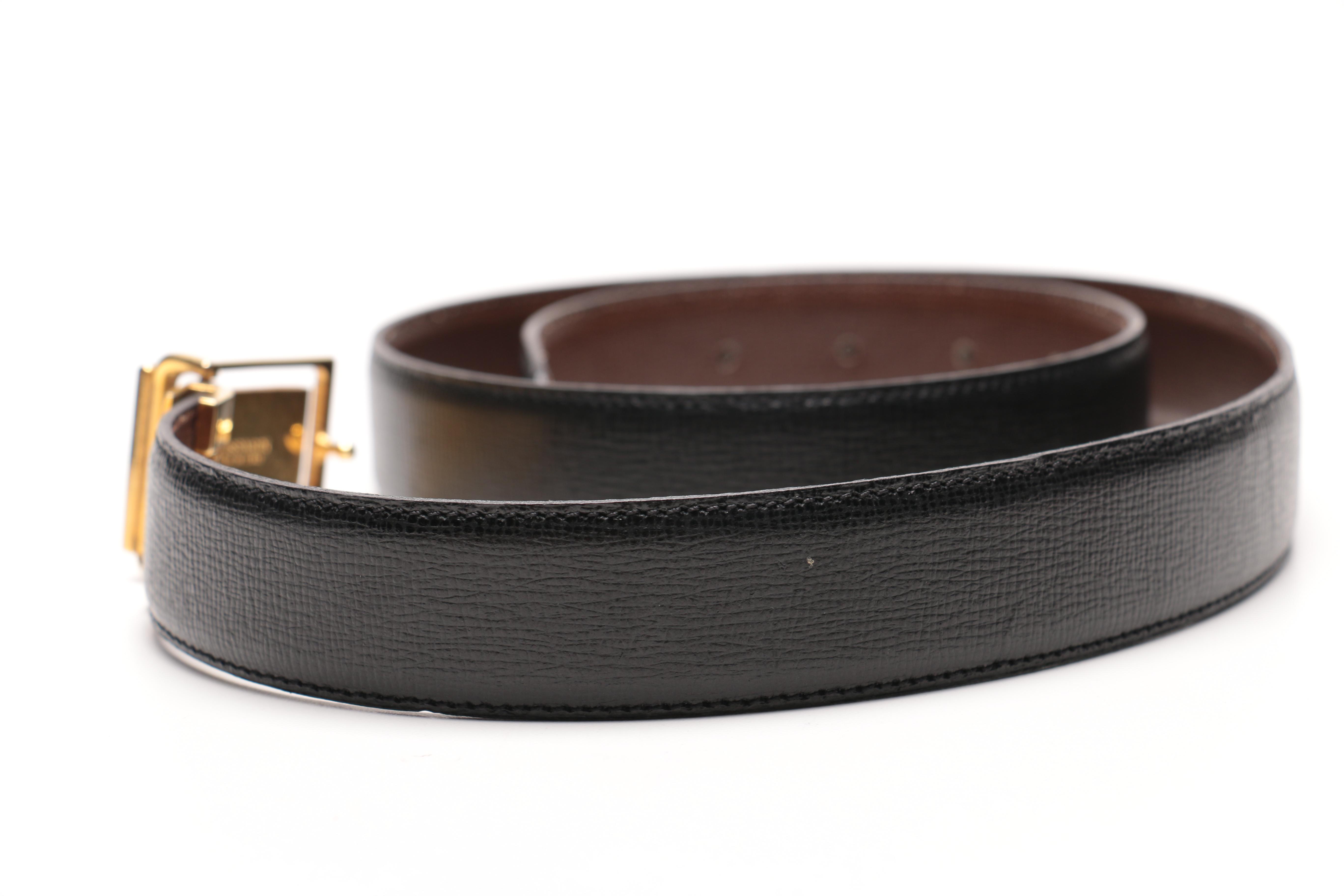 Designer Leather Belts Including Trussardi and Coach