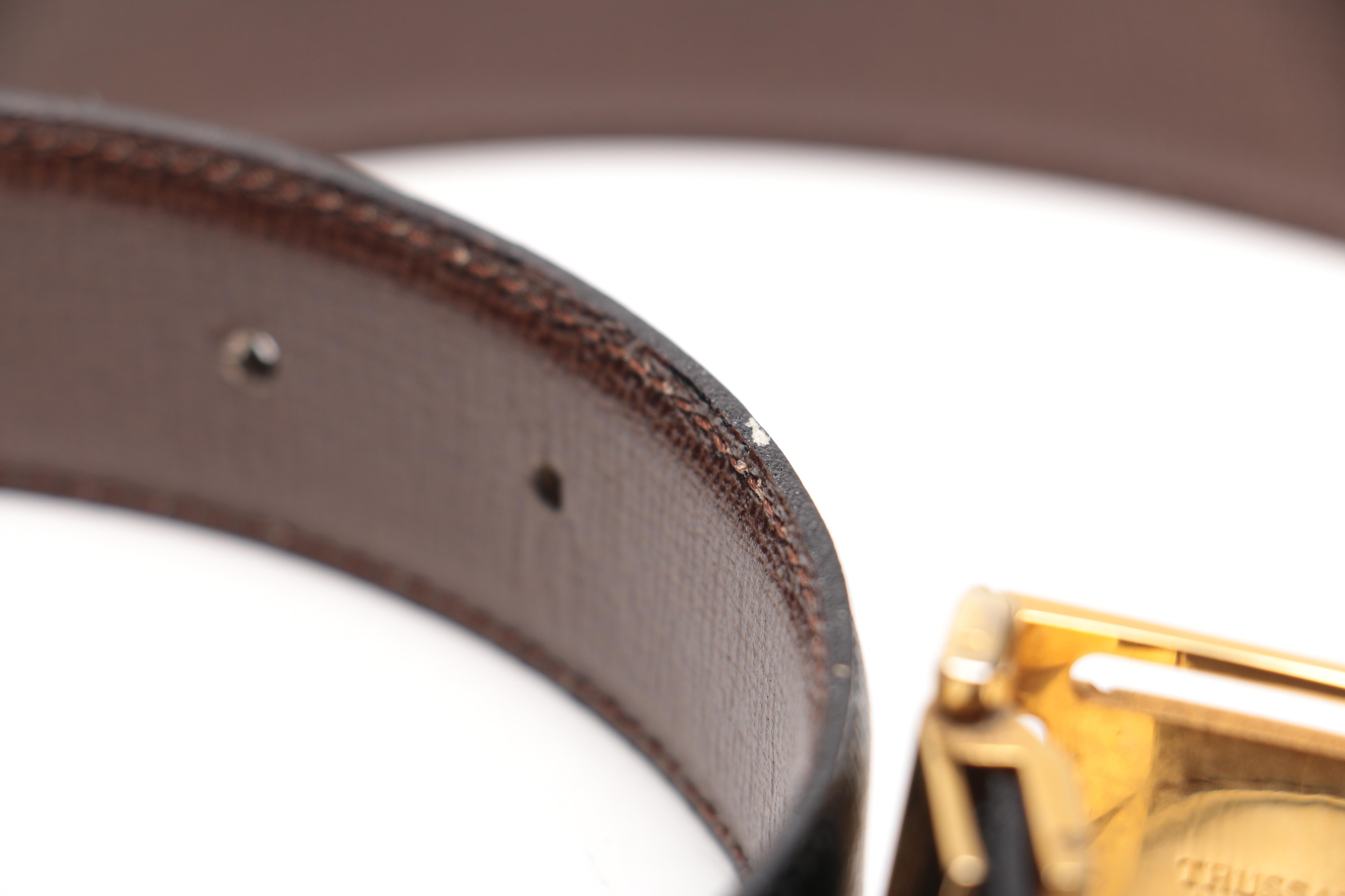 Designer Leather Belts Including Trussardi and Coach