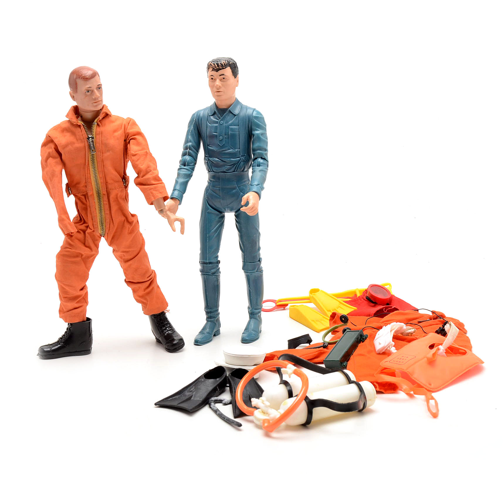 Vintage G.I. Joe and Johnny West Figures with Accessories