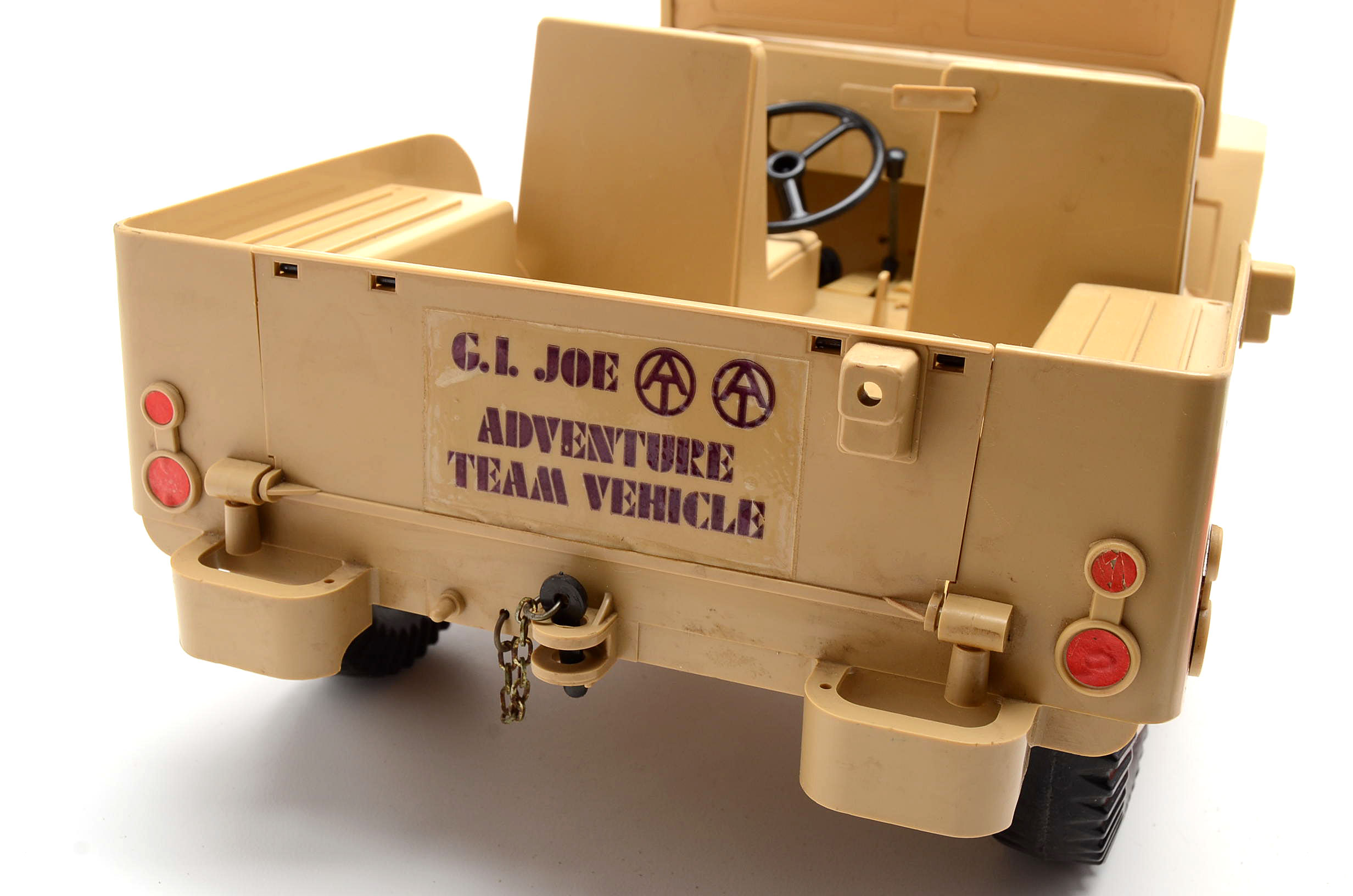 Vintage G.I.Joe with Desert Patrol Adventure Jeep and Accessories