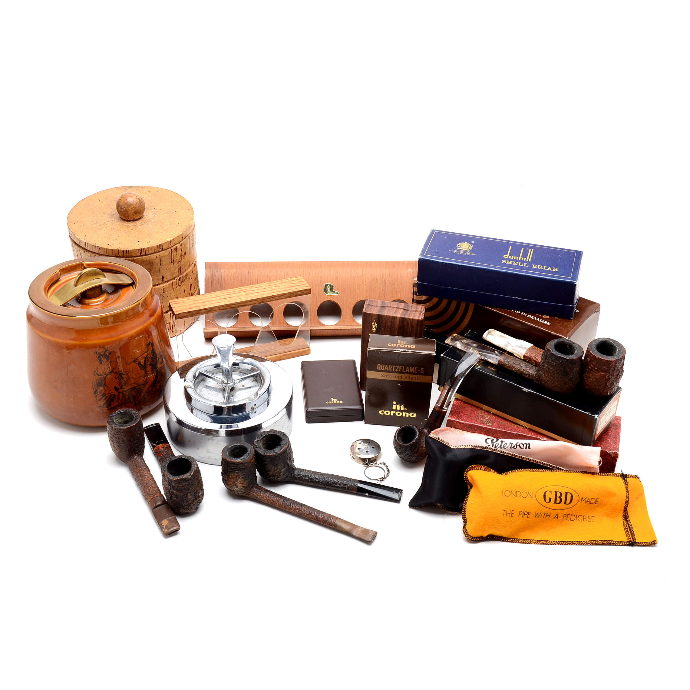 Collection of Vintage Pipes and Tobacciana