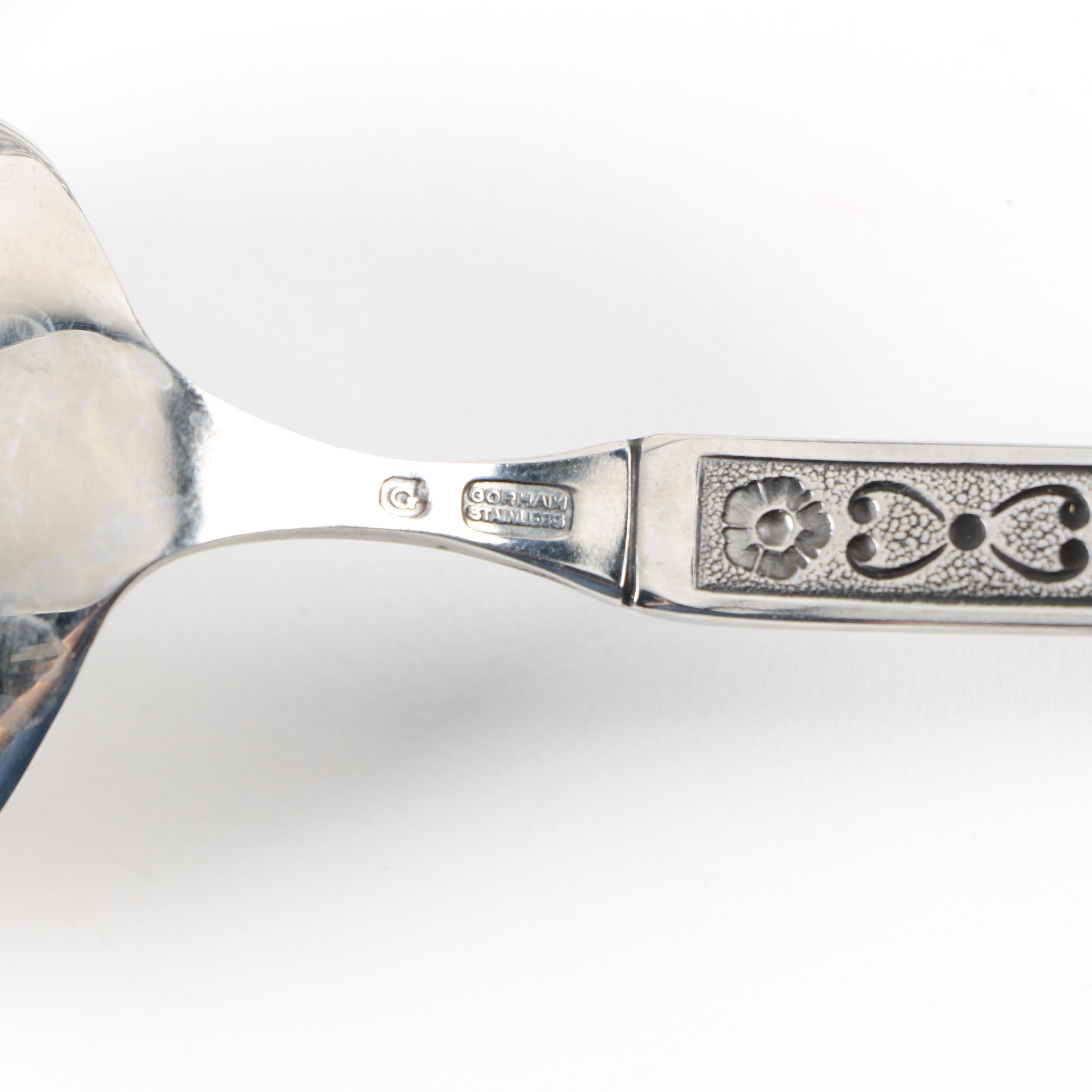 Gorham Hacienda Stainless Steel Flatware with Chest