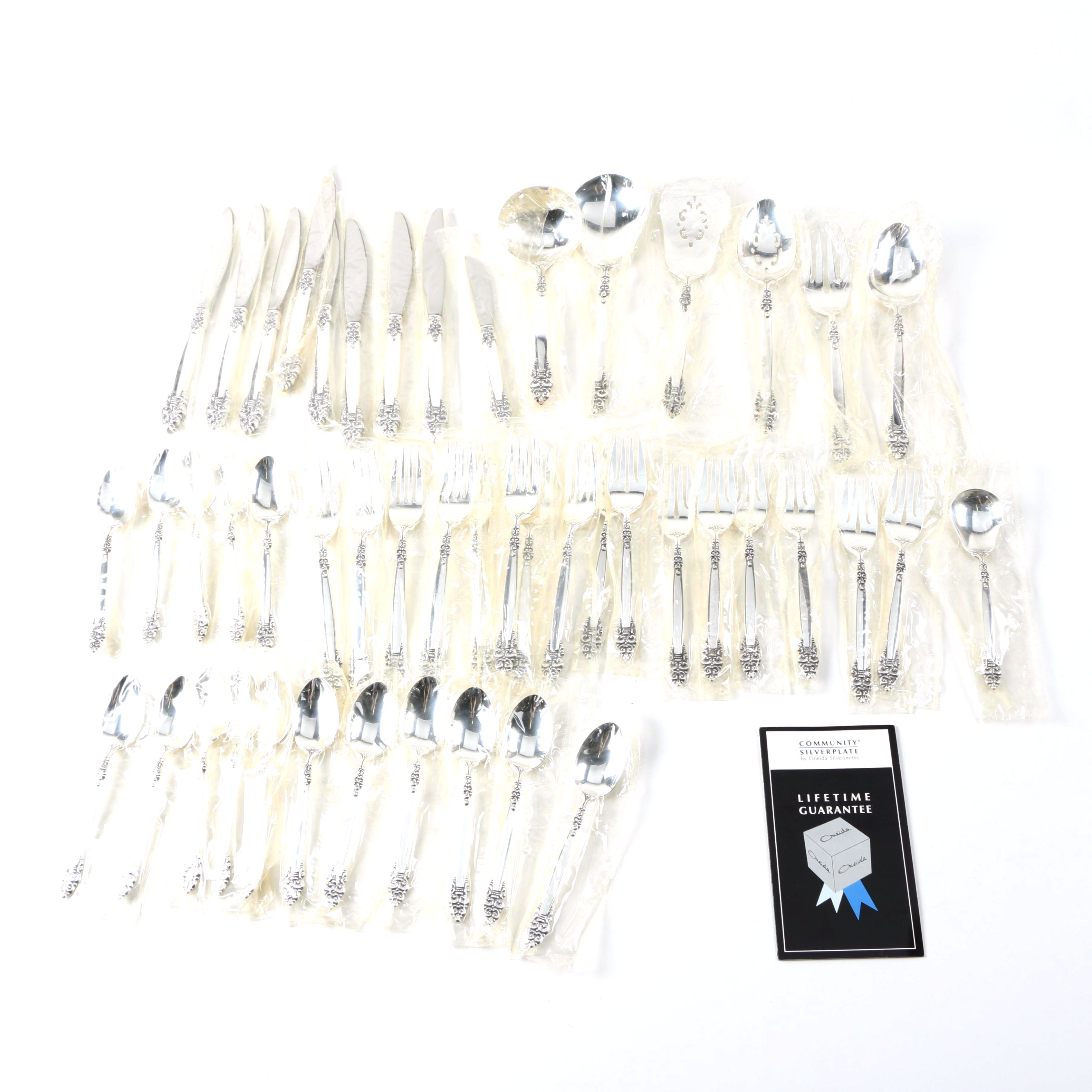 Community Silver Plate "Spanish Crown" Flatware Set