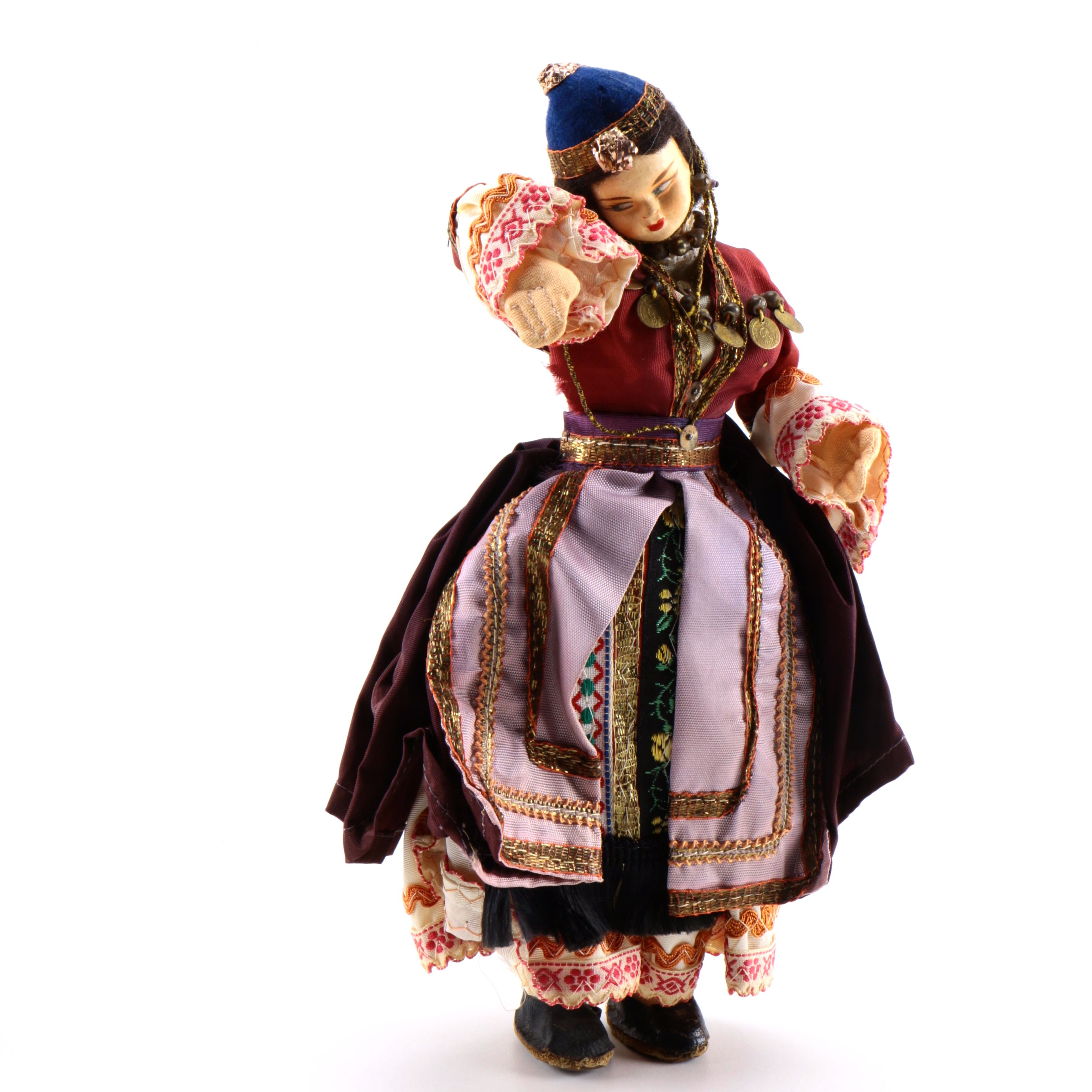 Cloth Doll in Eastern European Dress