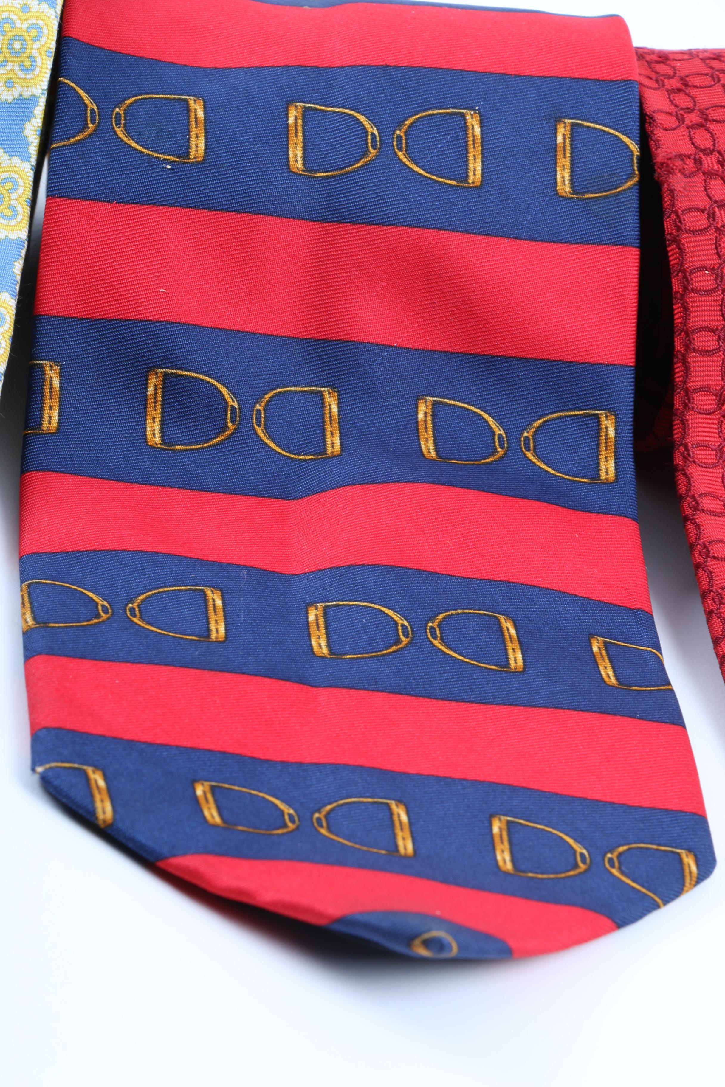 Men's Necktie Assortment Including Brooks Brothers