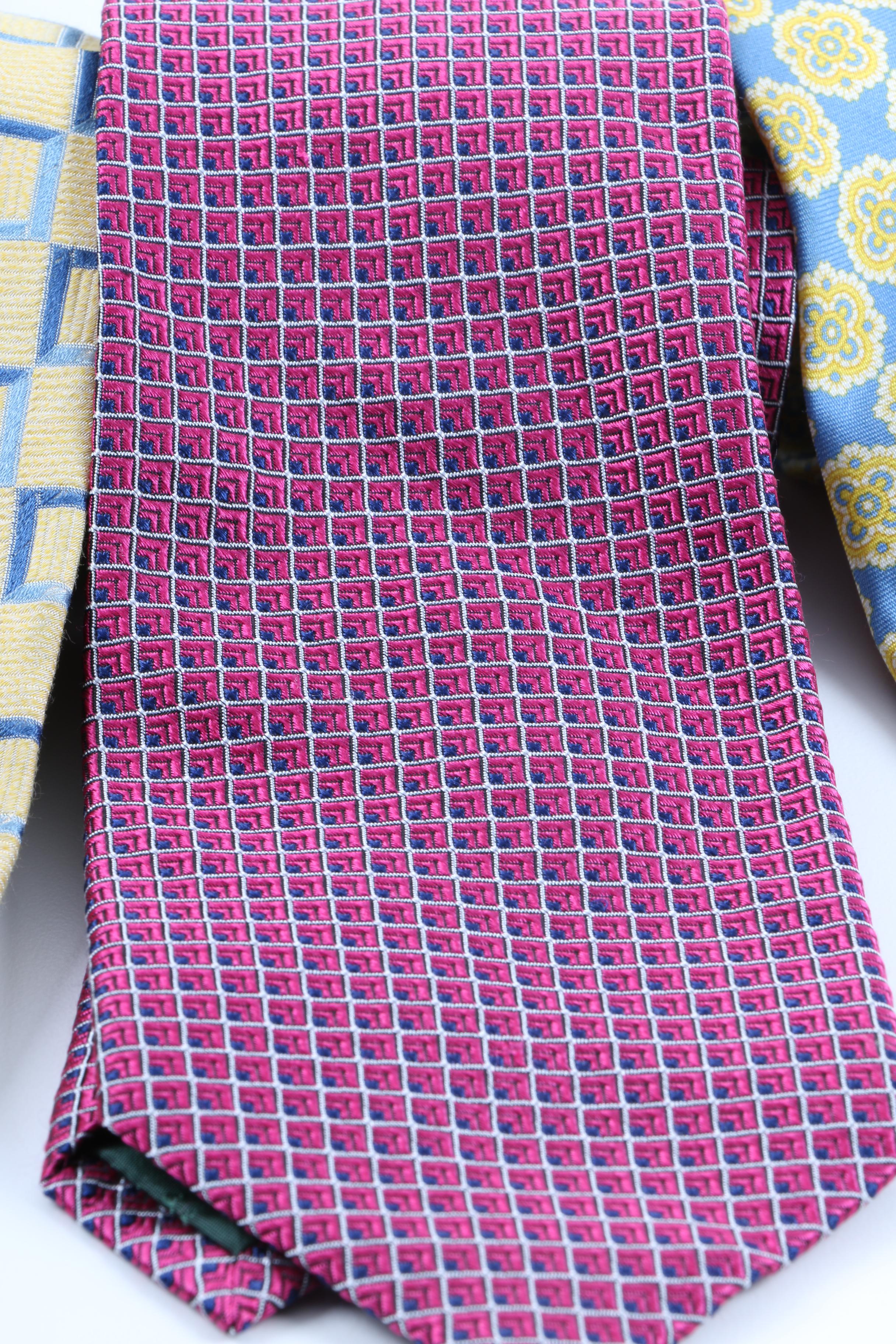 Men's Necktie Assortment Including Brooks Brothers