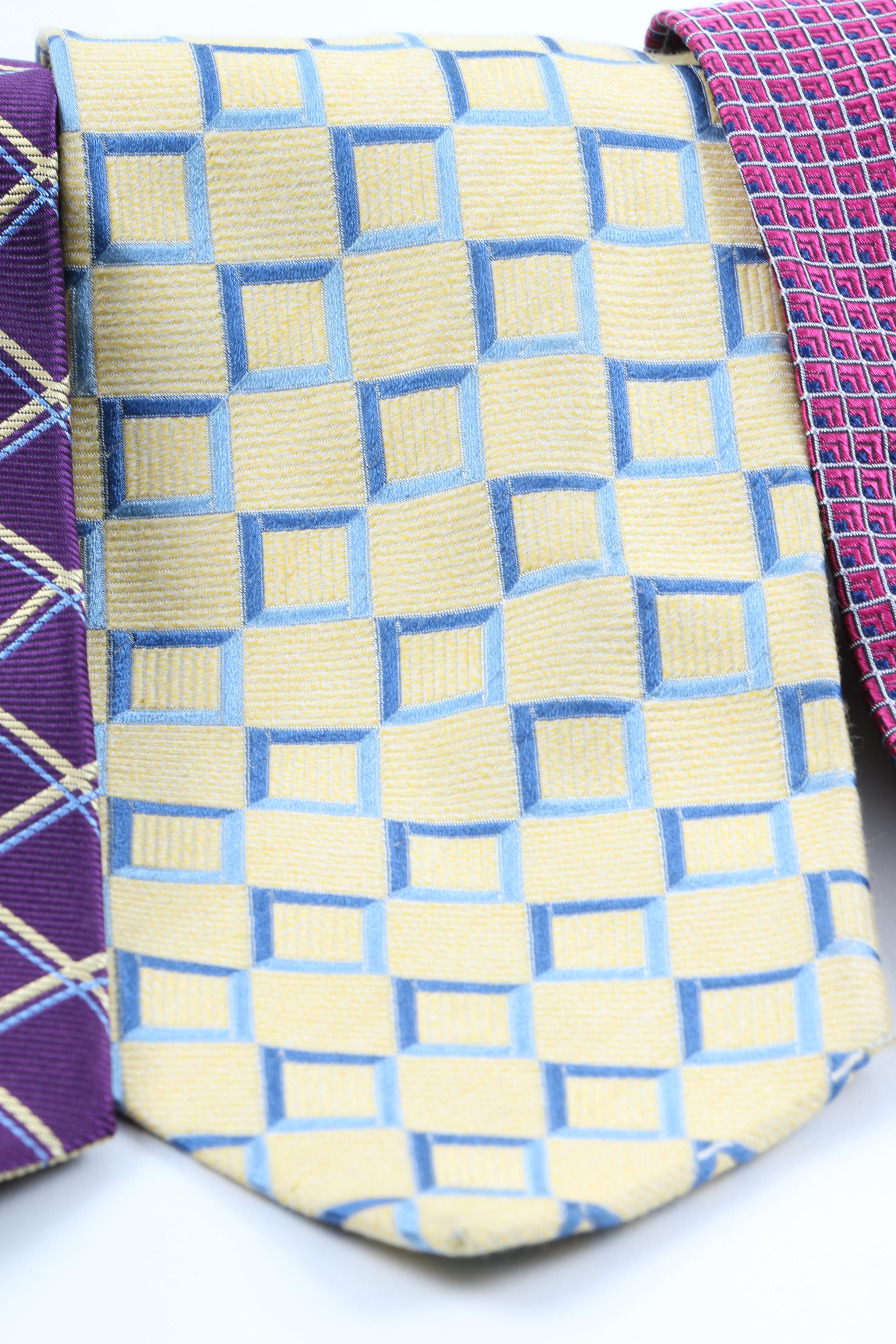 Men's Necktie Assortment Including Brooks Brothers