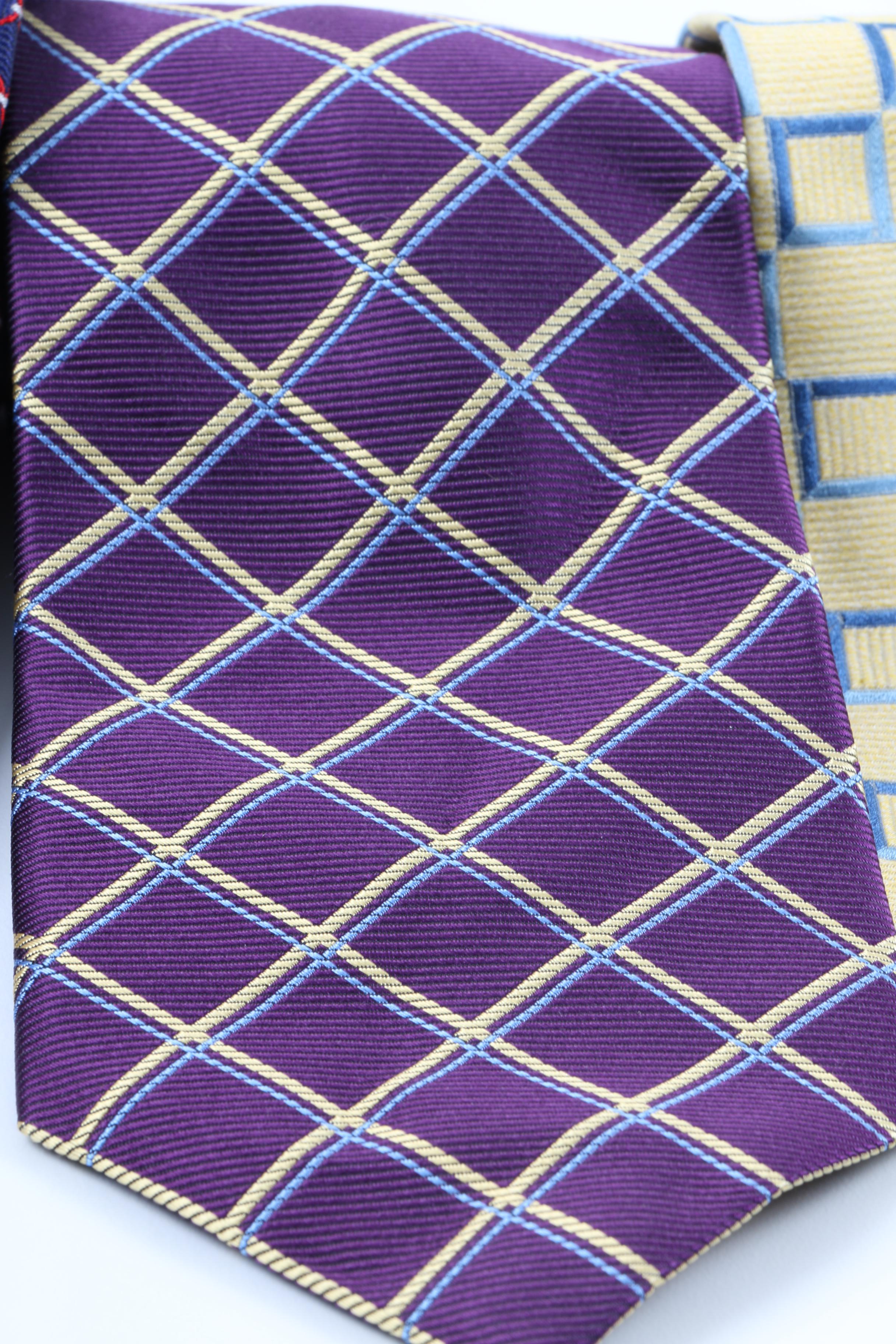 Men's Necktie Assortment Including Brooks Brothers