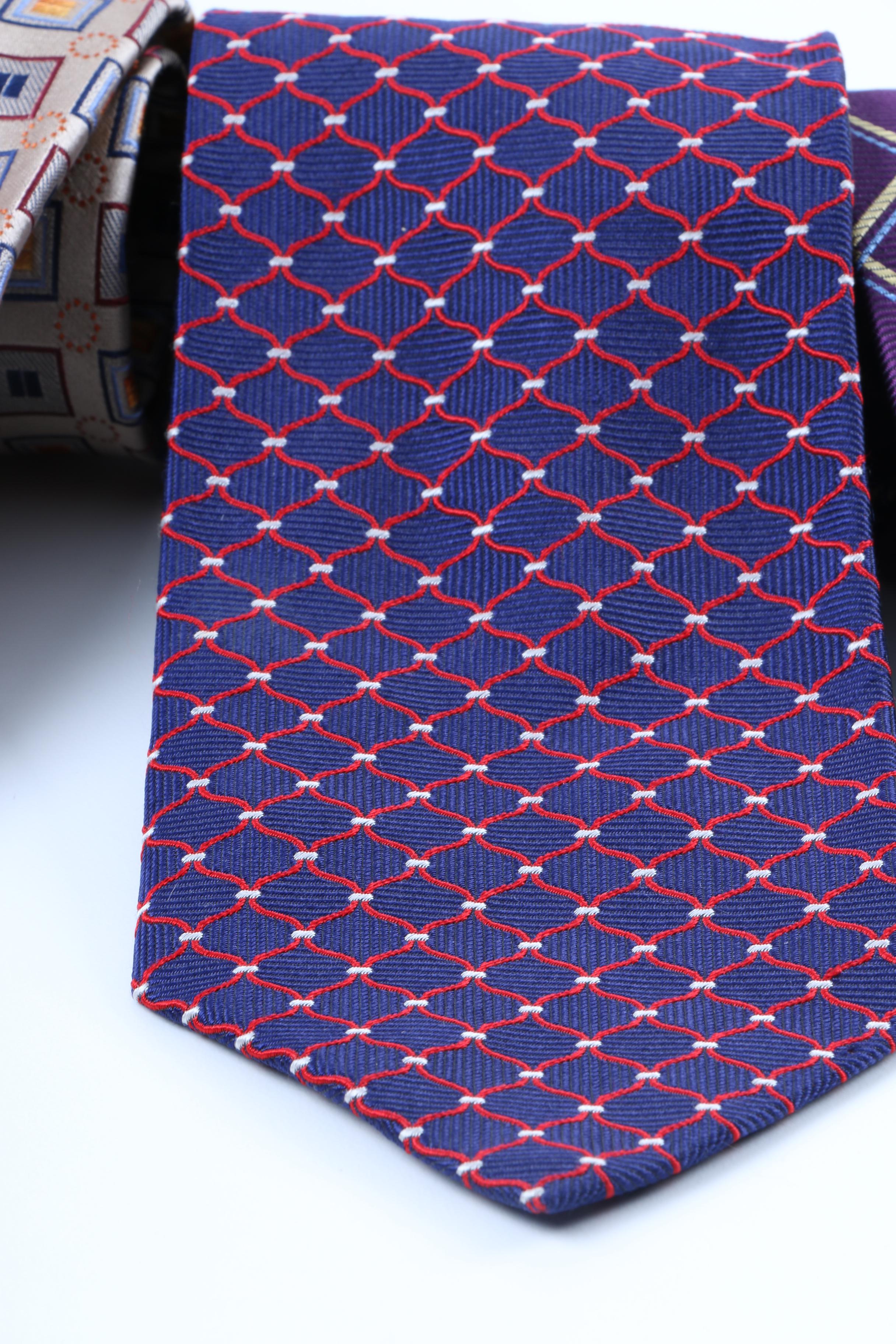 Men's Necktie Assortment Including Brooks Brothers