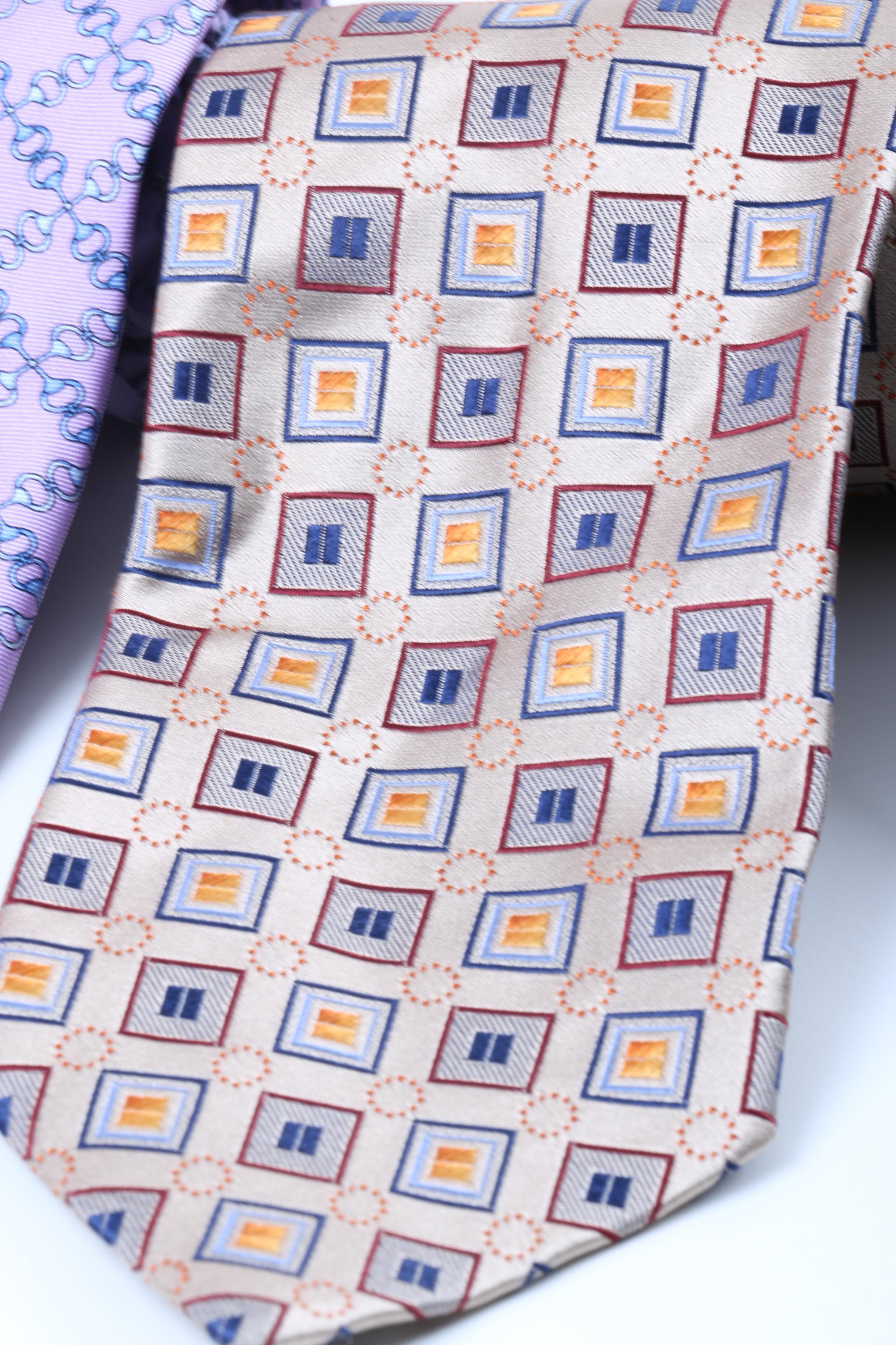 Men's Necktie Assortment Including Brooks Brothers