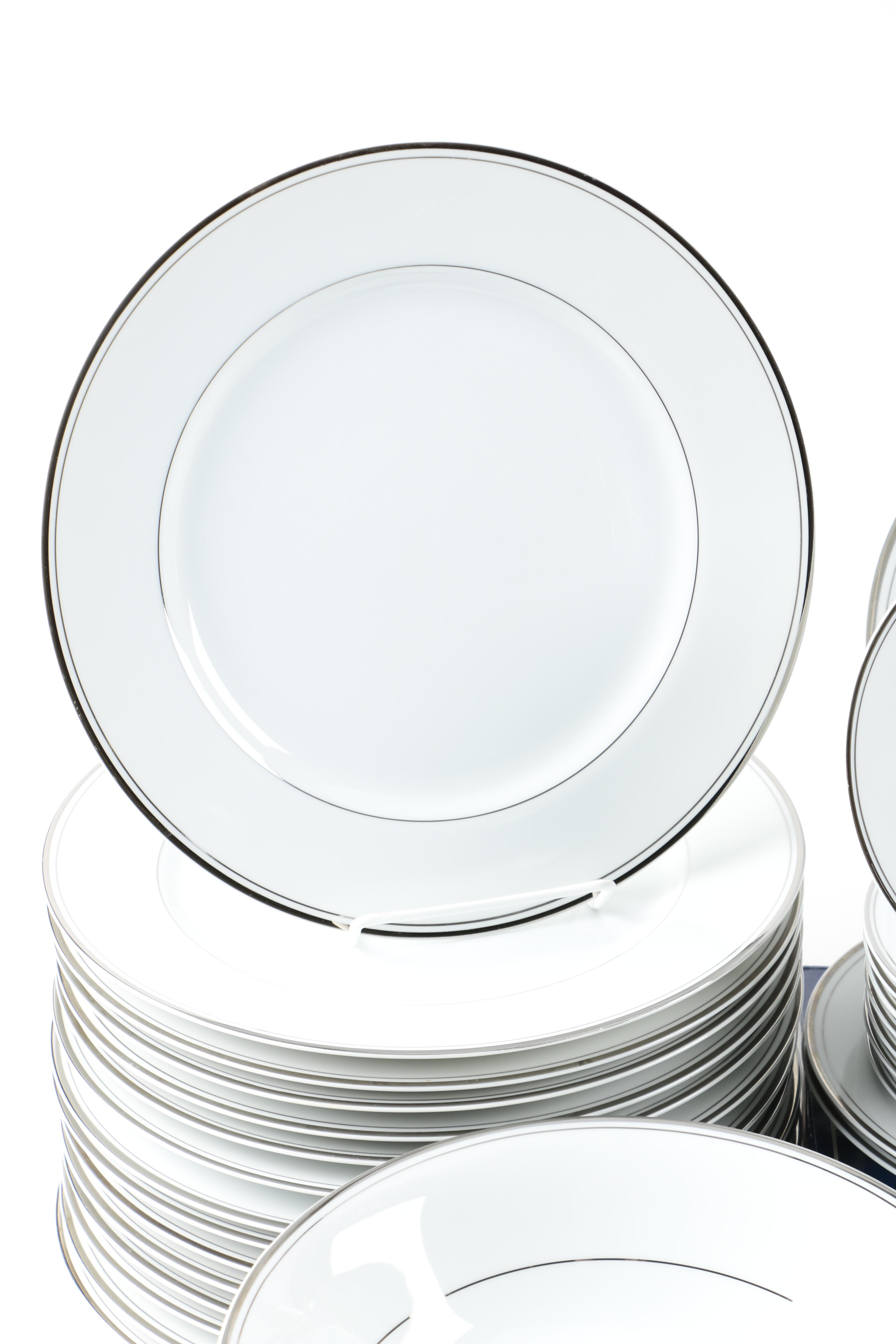 Yamaka "Crown Platino" Porcelain Dinner Service