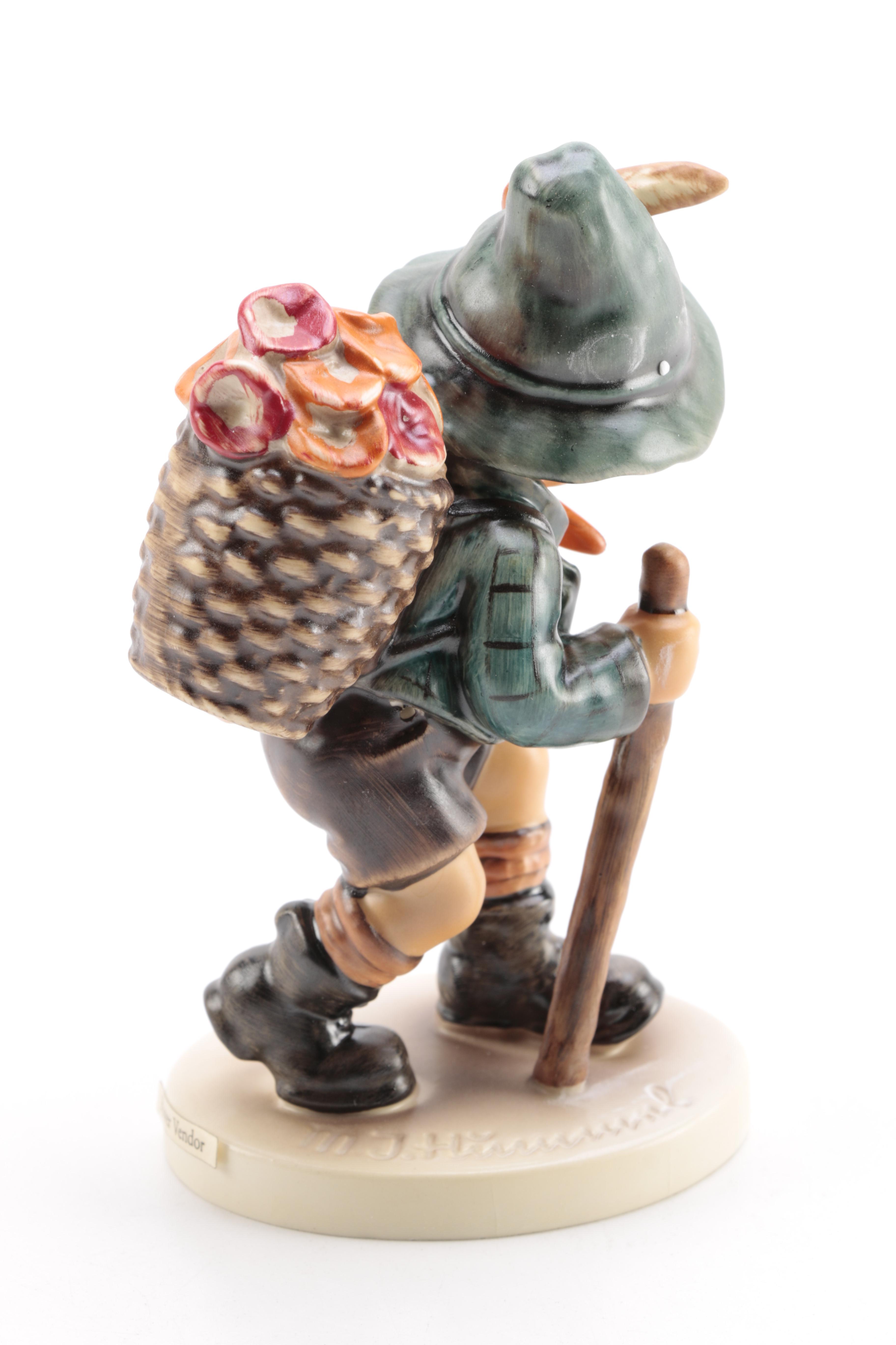 Collection of Goebel Hummel including "Flower Vendor" and "The Run-A-Way" Porcelain Figurines