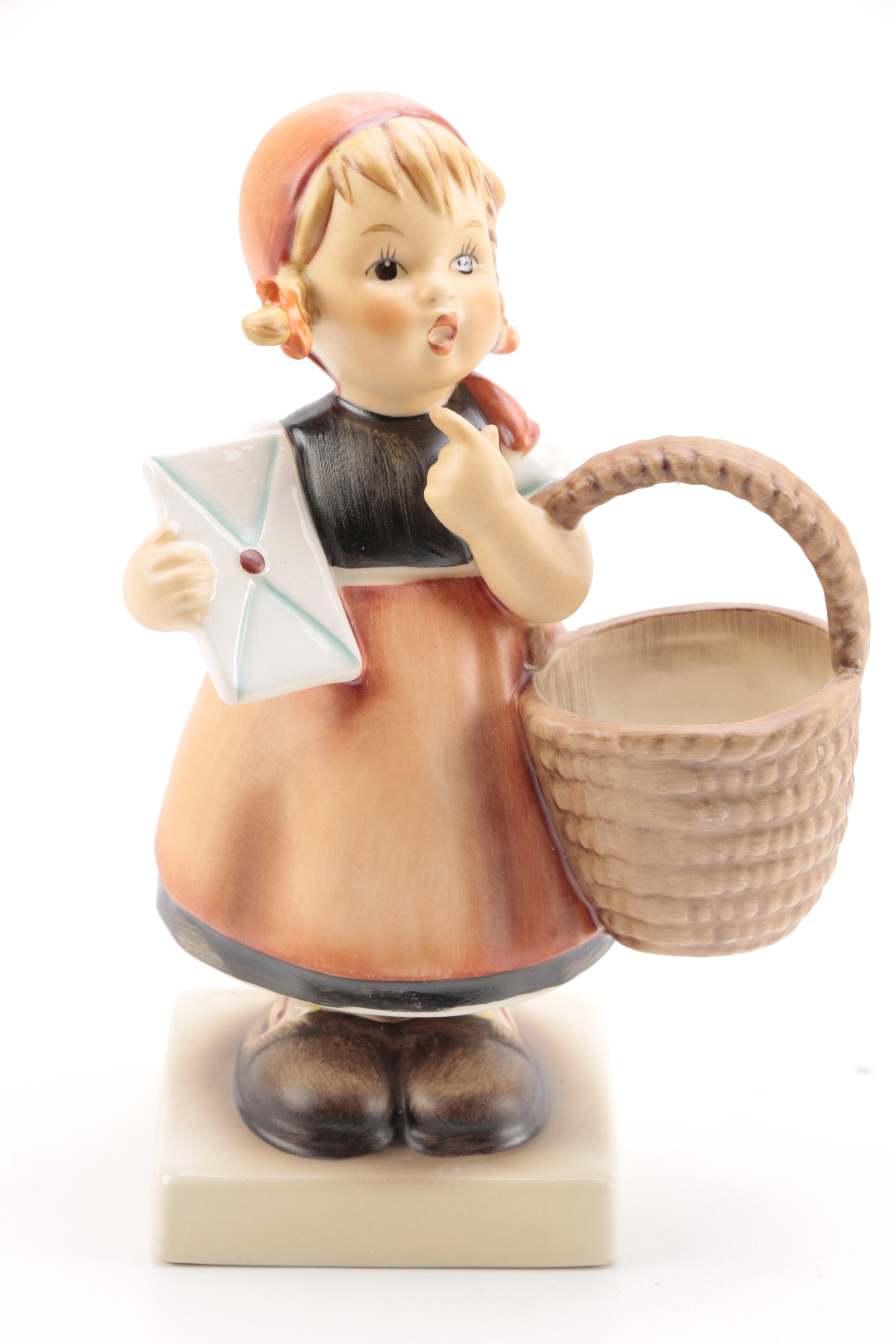 Collection of Goebel Hummel including "Flower Vendor" and "The Run-A-Way" Porcelain Figurines