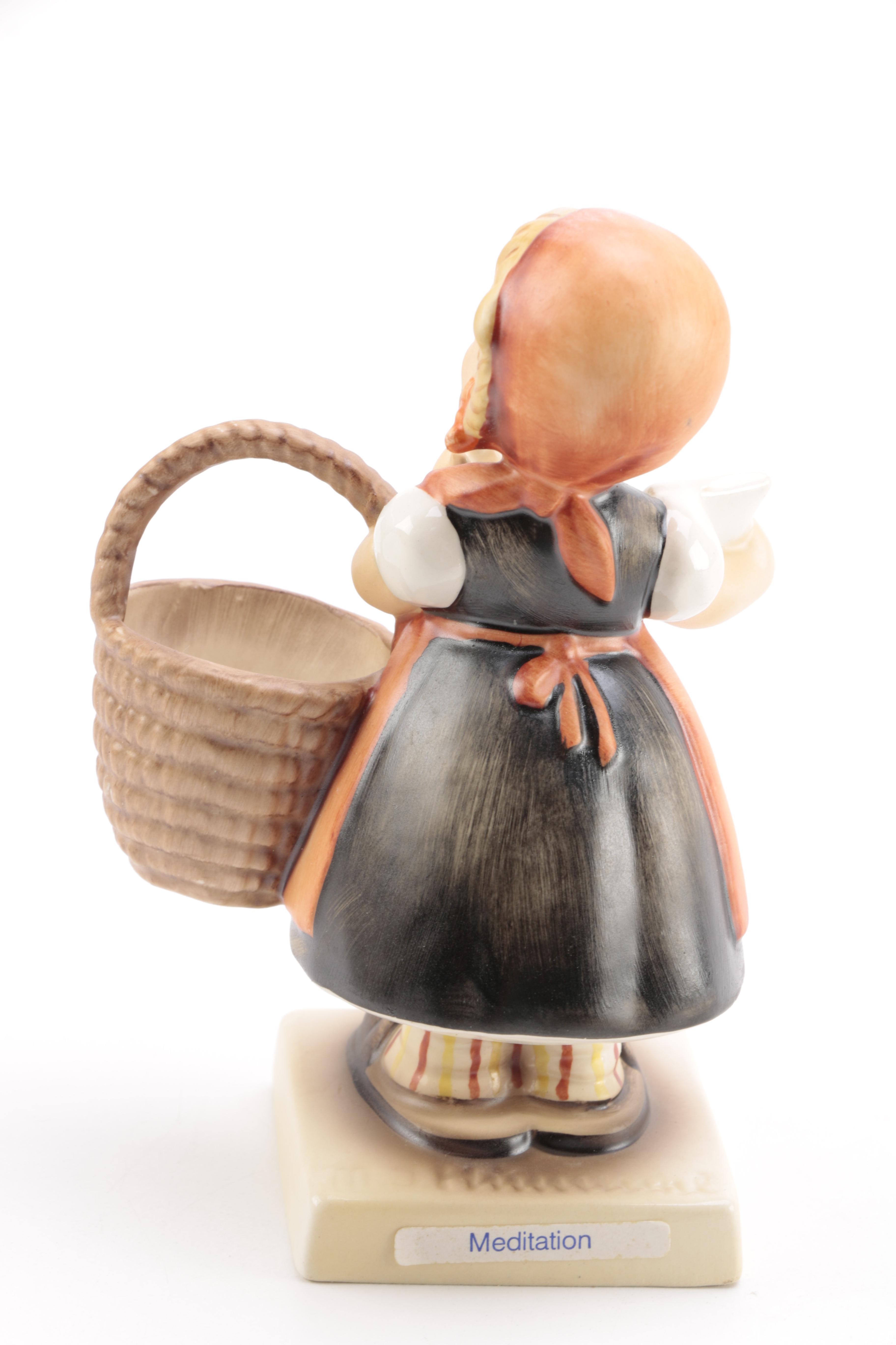 Collection of Goebel Hummel including "Flower Vendor" and "The Run-A-Way" Porcelain Figurines