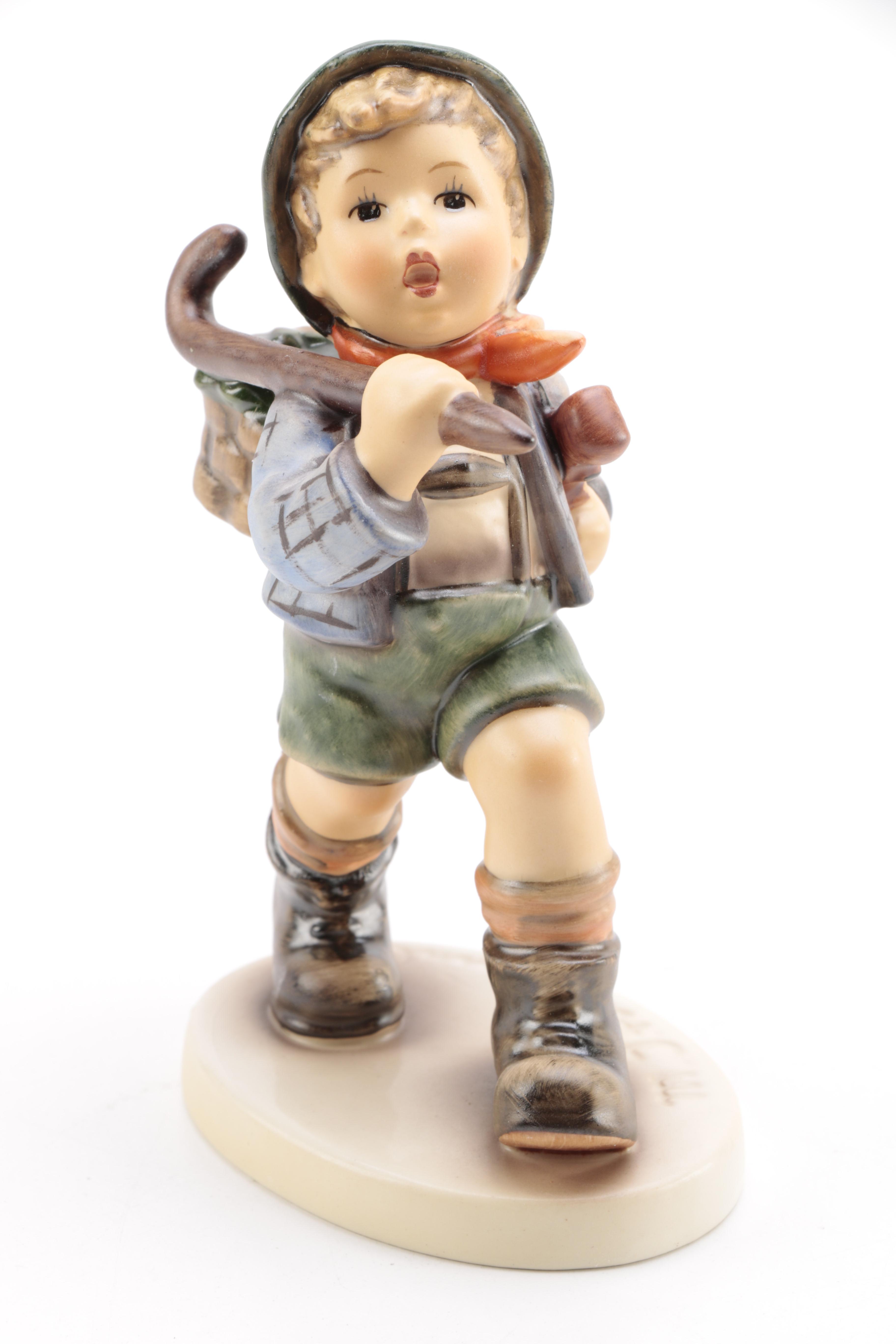Collection of Goebel Hummel including "Flower Vendor" and "The Run-A-Way" Porcelain Figurines