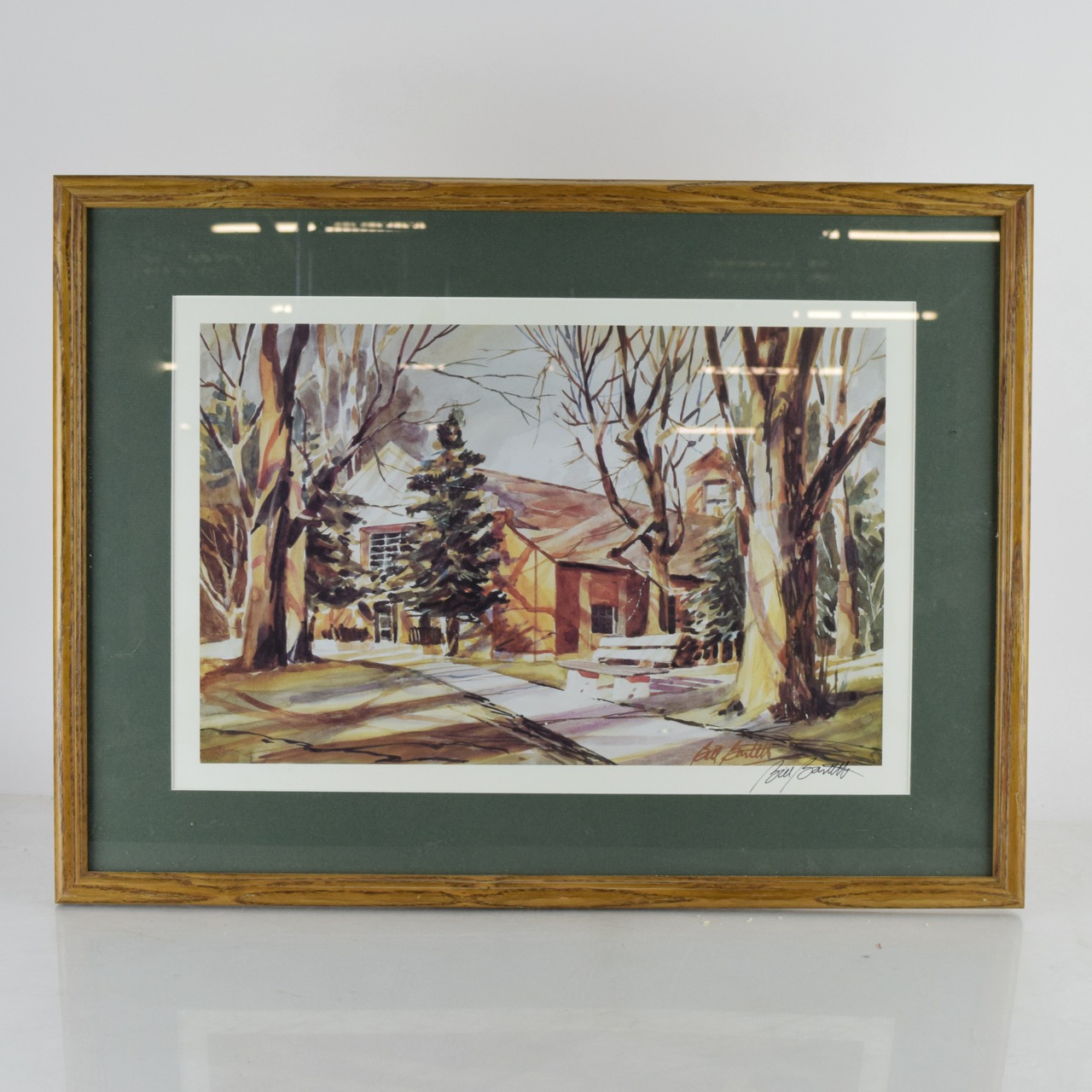 Framed Signed OffsetLithograph after Bill Bartelt