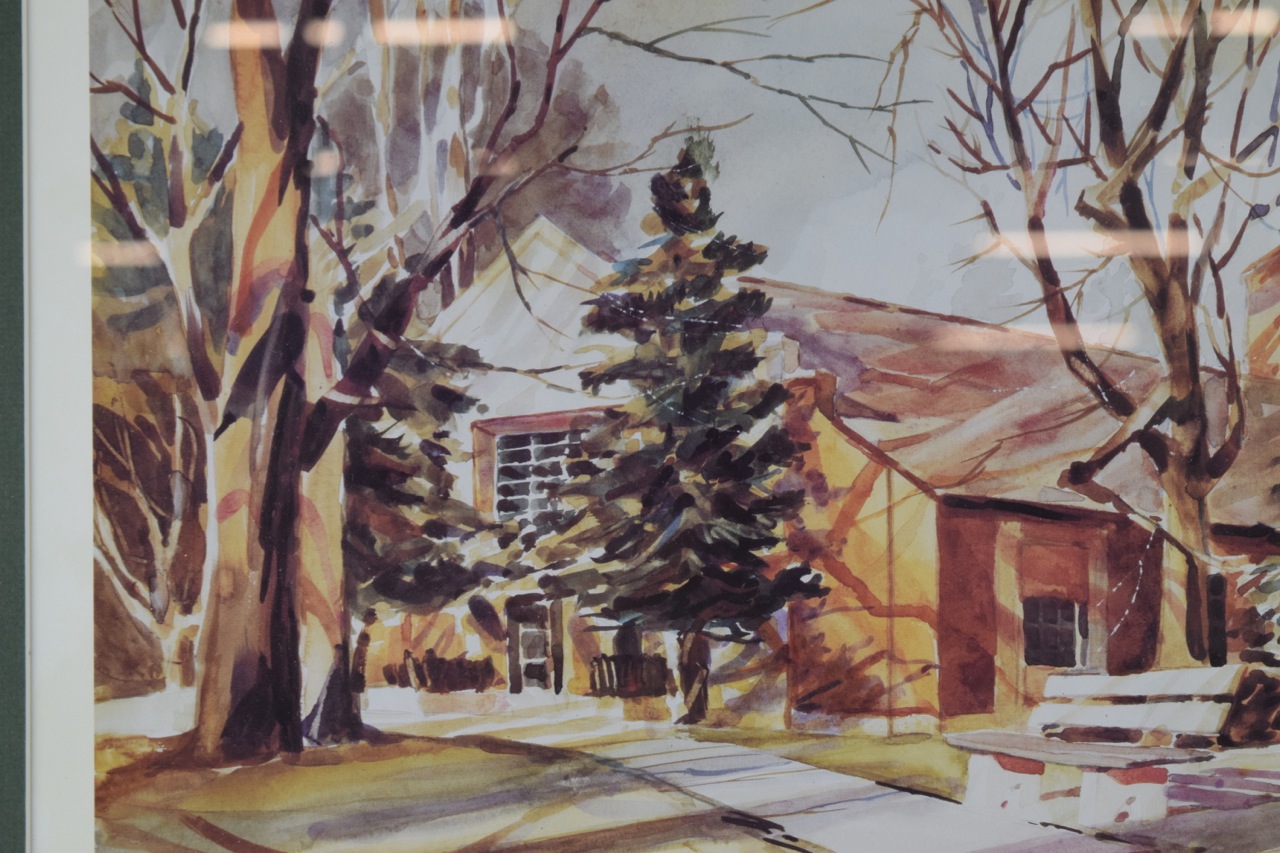 Framed Signed OffsetLithograph after Bill Bartelt