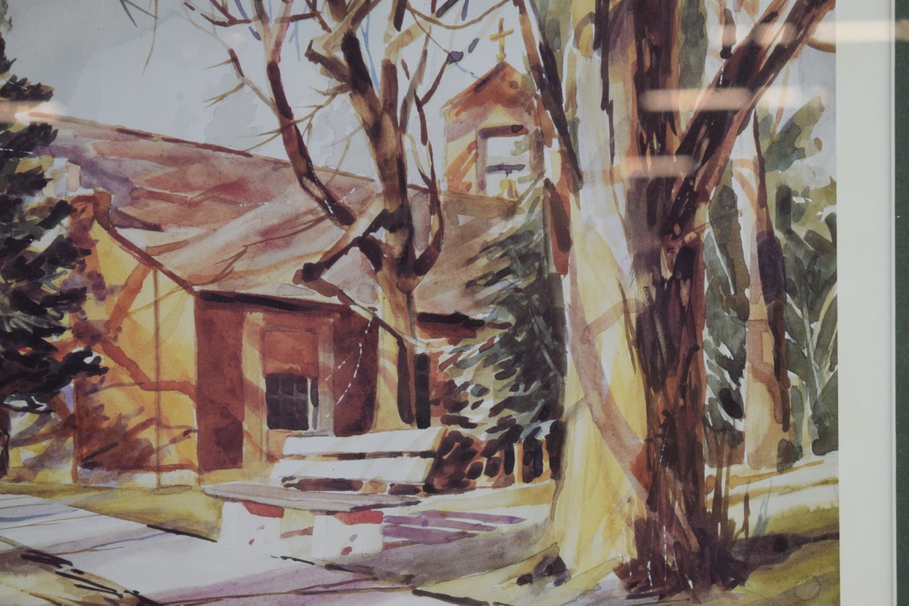 Framed Signed OffsetLithograph after Bill Bartelt