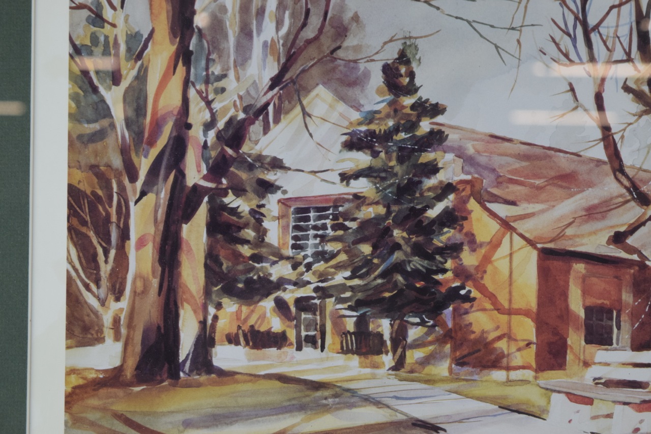 Framed Signed OffsetLithograph after Bill Bartelt