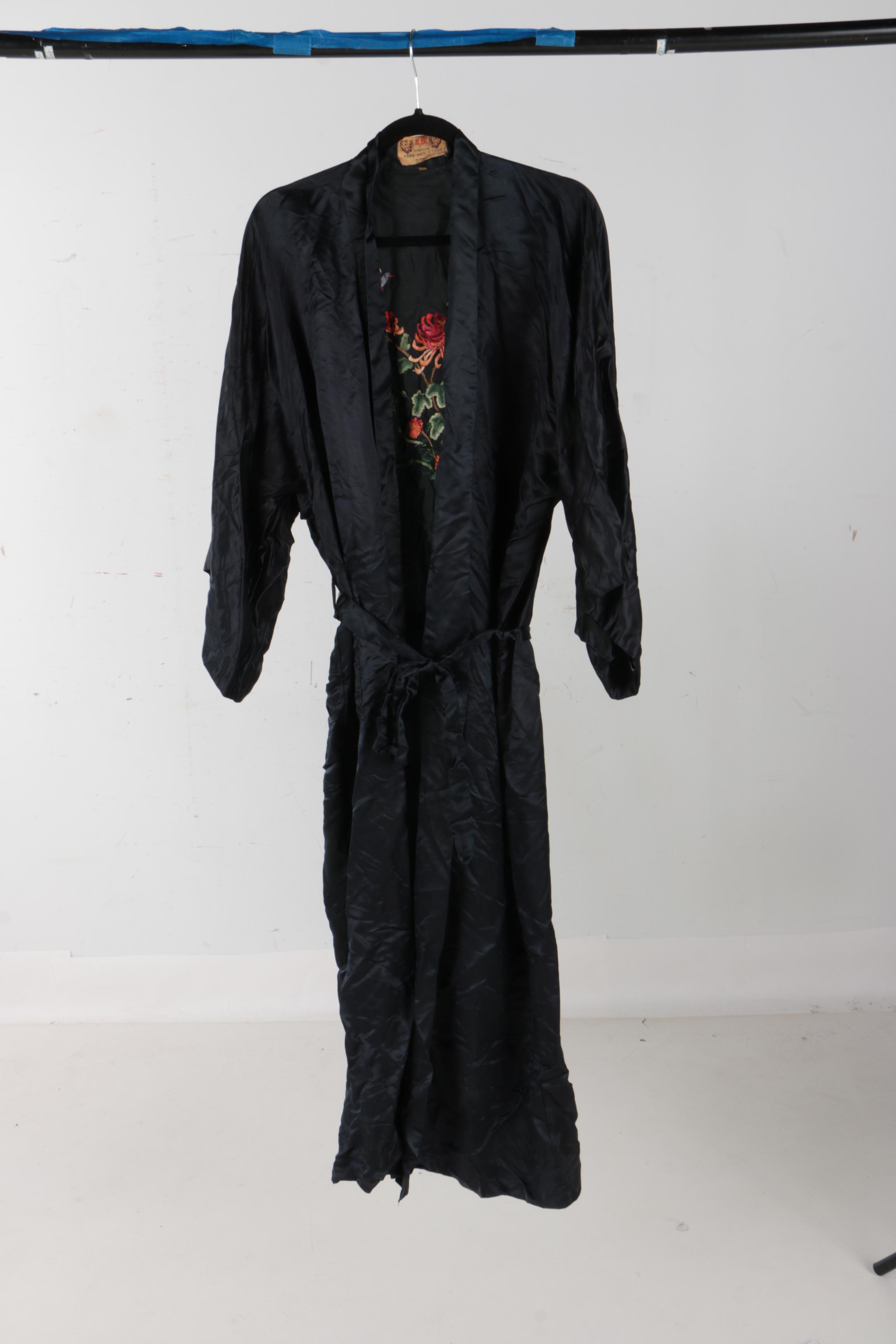 Lace Blouse, Lace Dress and Chinese Silk Robe