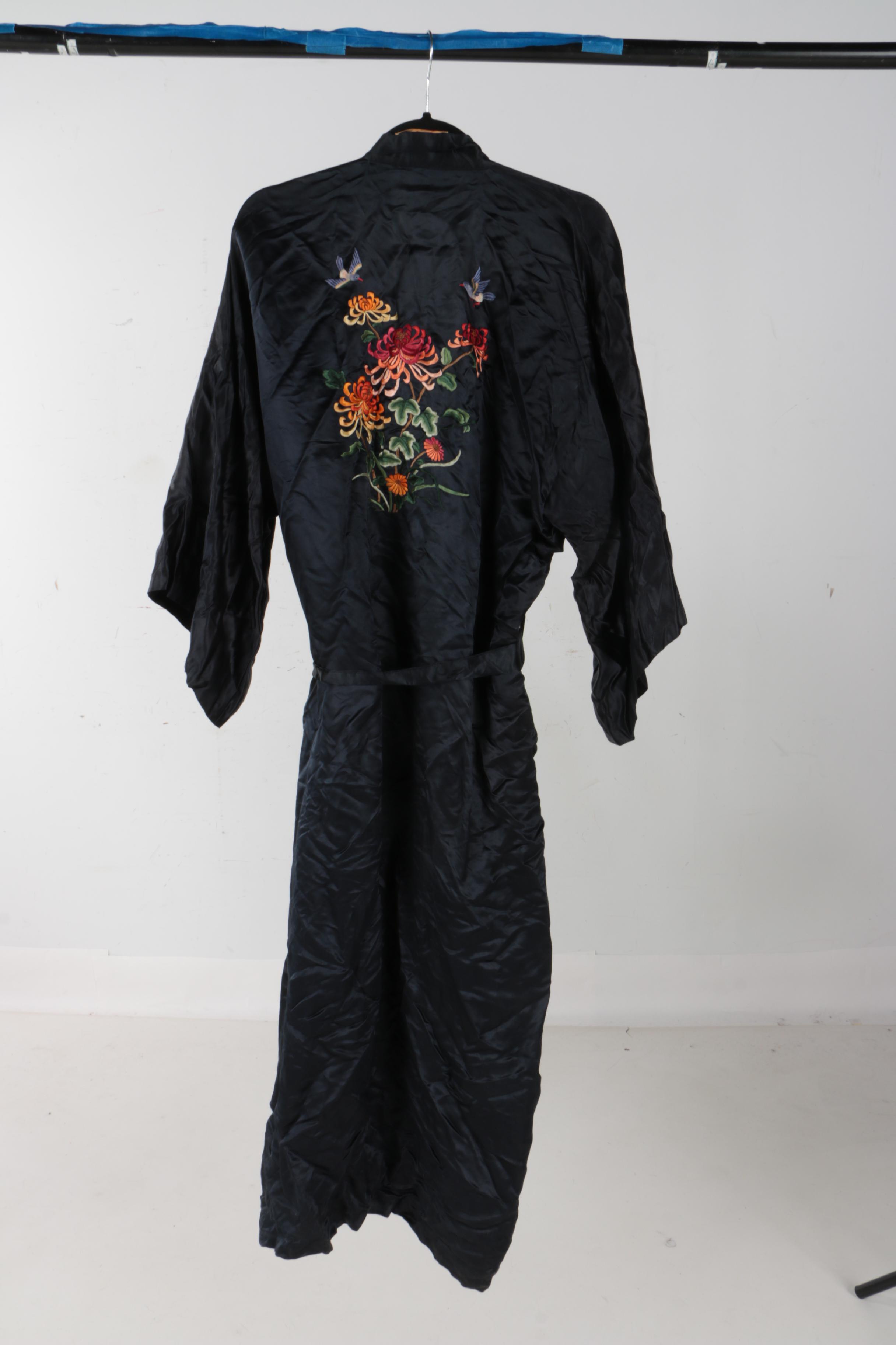 Lace Blouse, Lace Dress and Chinese Silk Robe