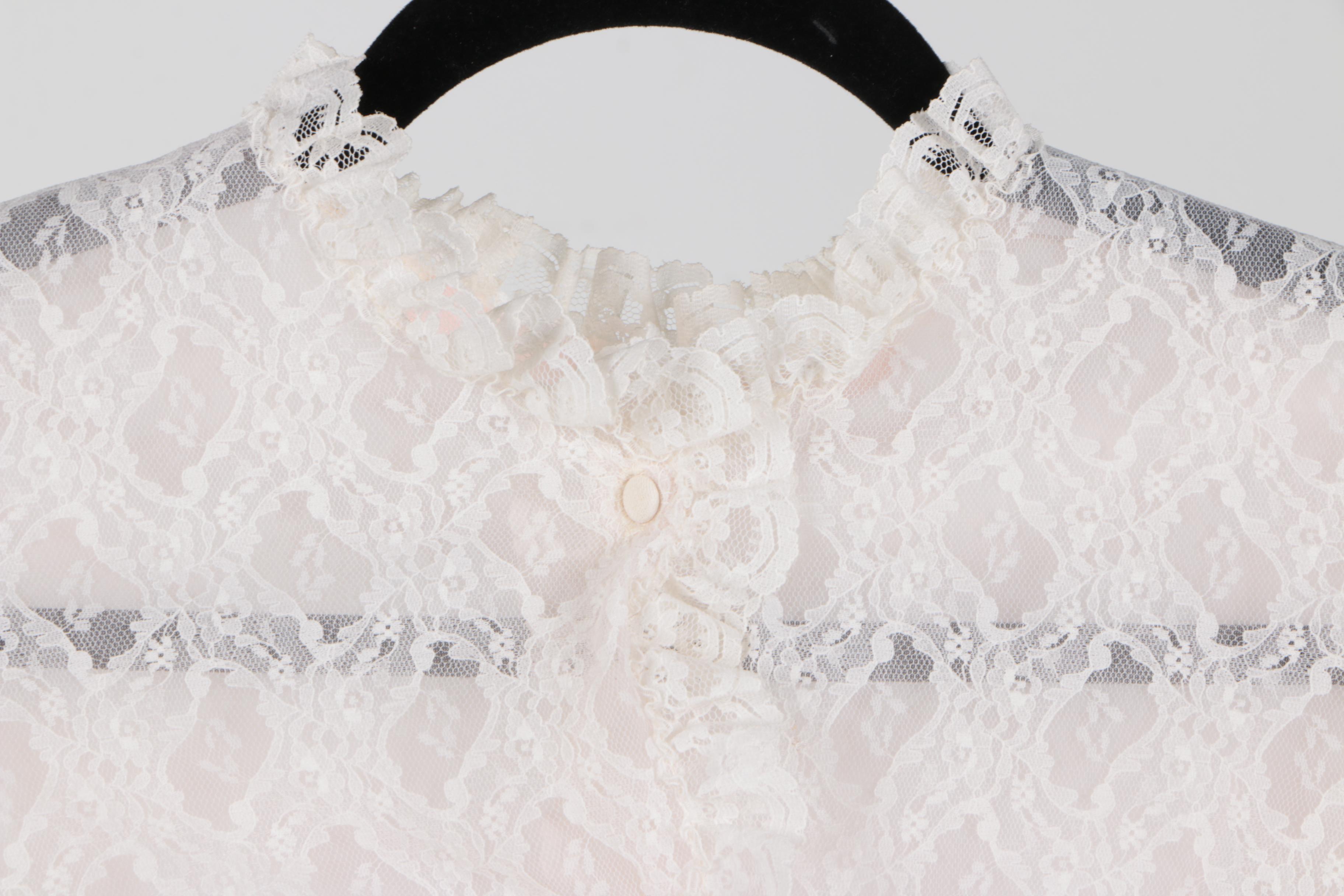 Lace Blouse, Lace Dress and Chinese Silk Robe