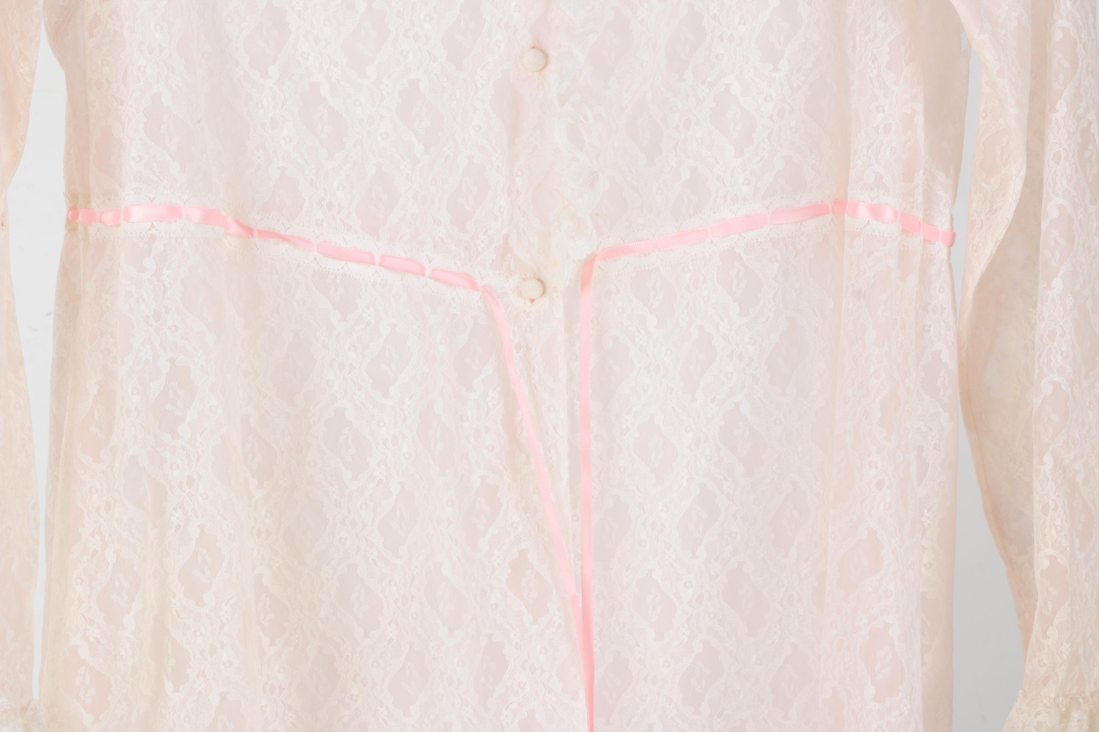 Lace Blouse, Lace Dress and Chinese Silk Robe