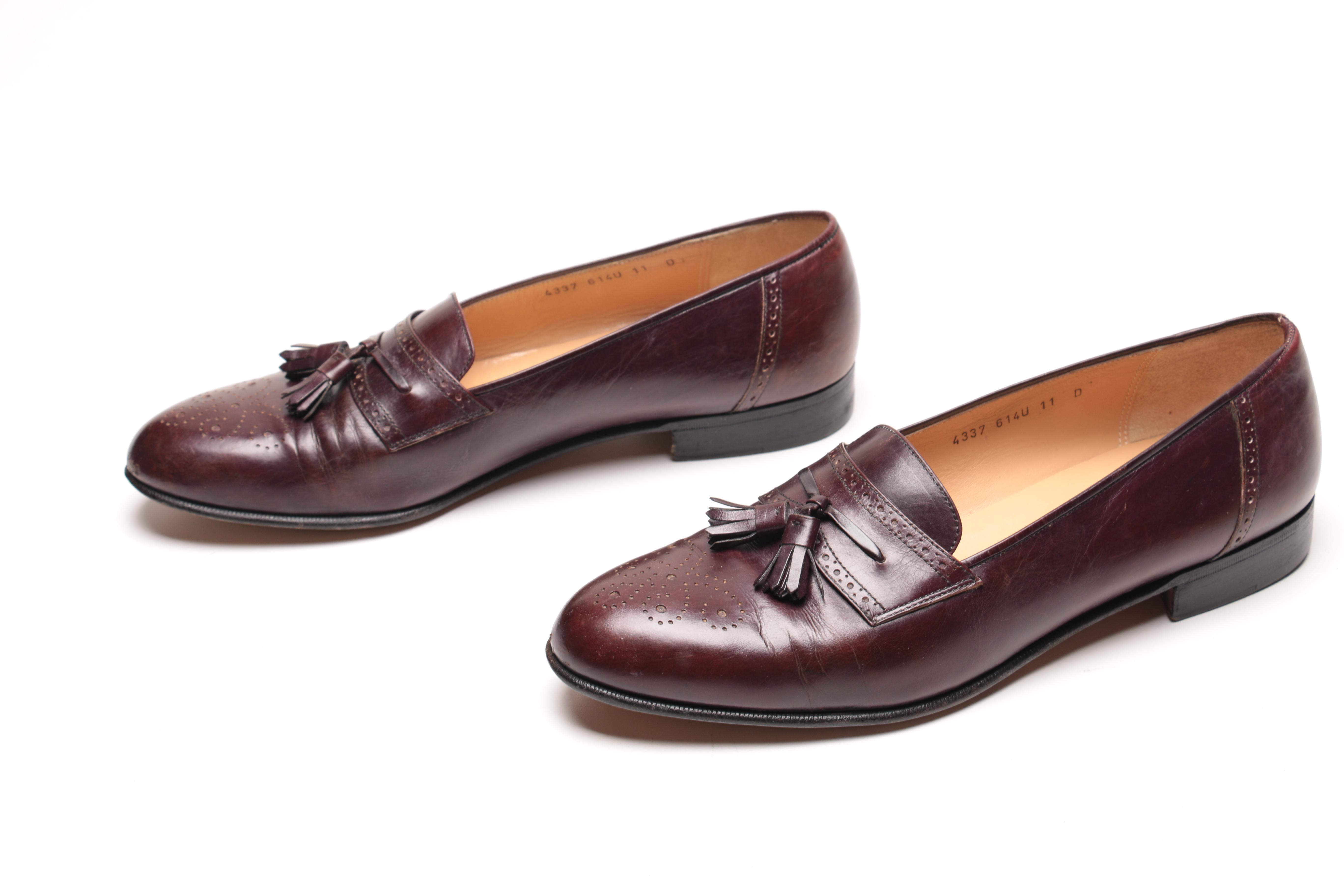 Salvatore Ferragamo Brown Leather Tassel Loafers