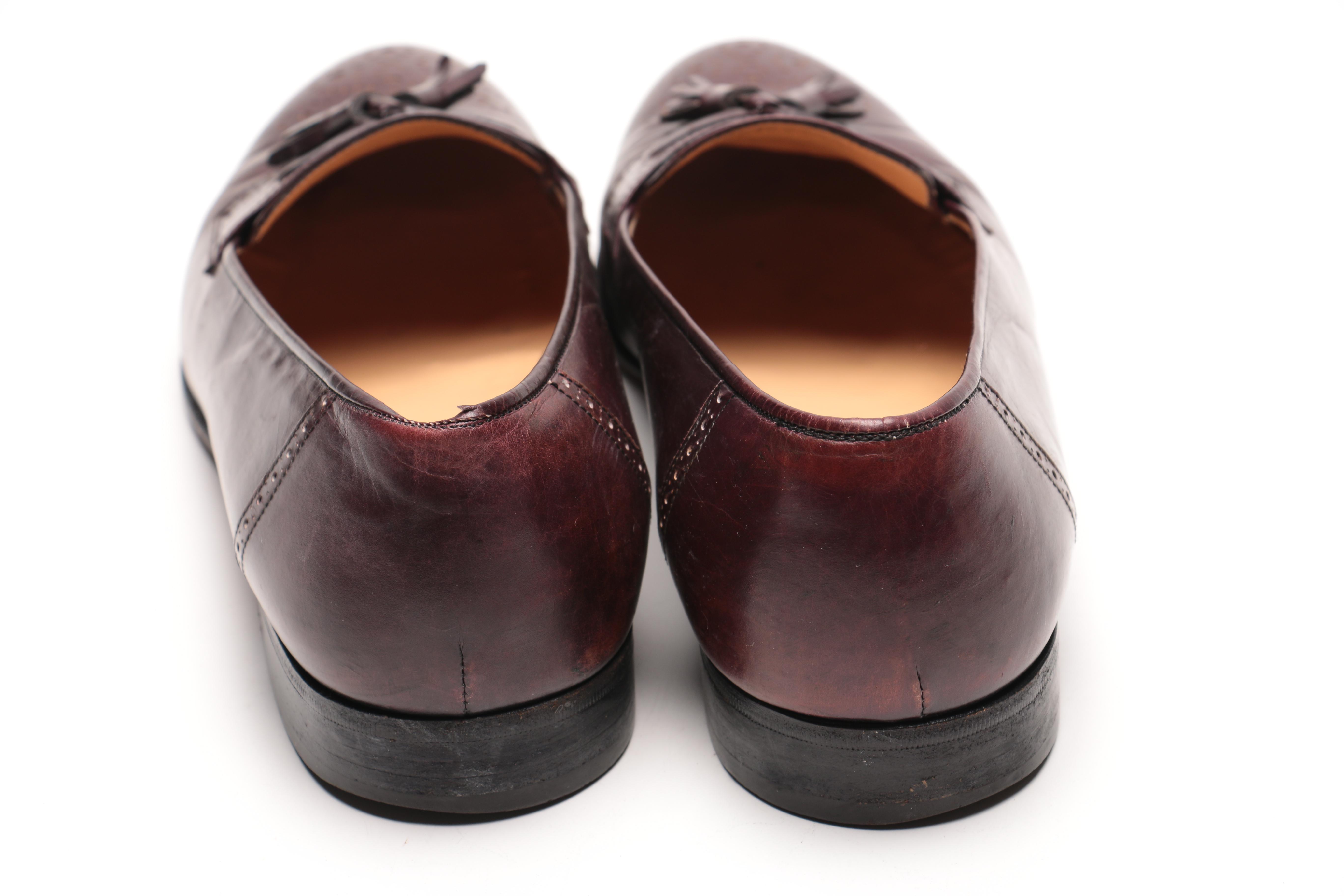 Salvatore Ferragamo Brown Leather Tassel Loafers