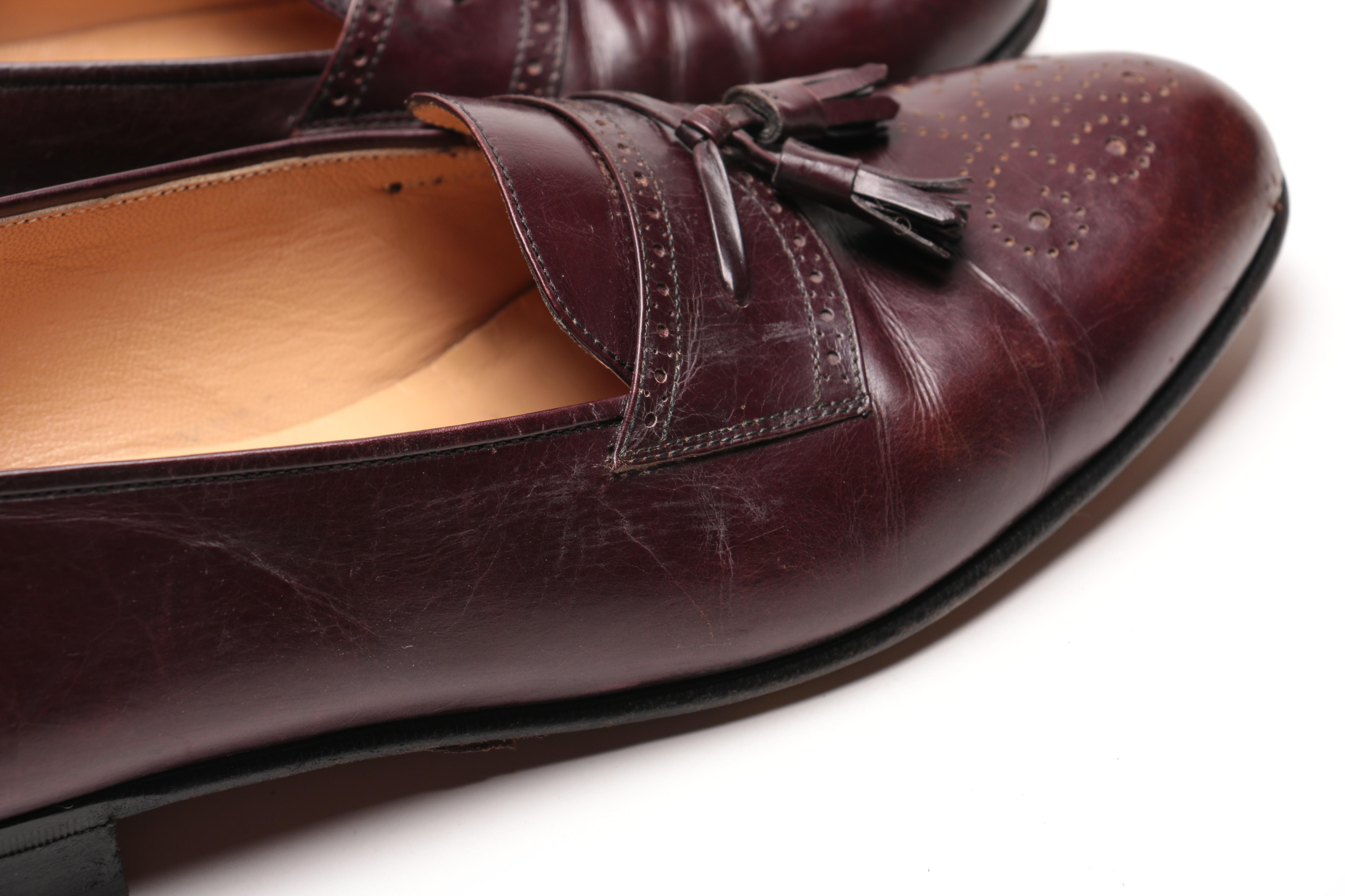 Salvatore Ferragamo Brown Leather Tassel Loafers