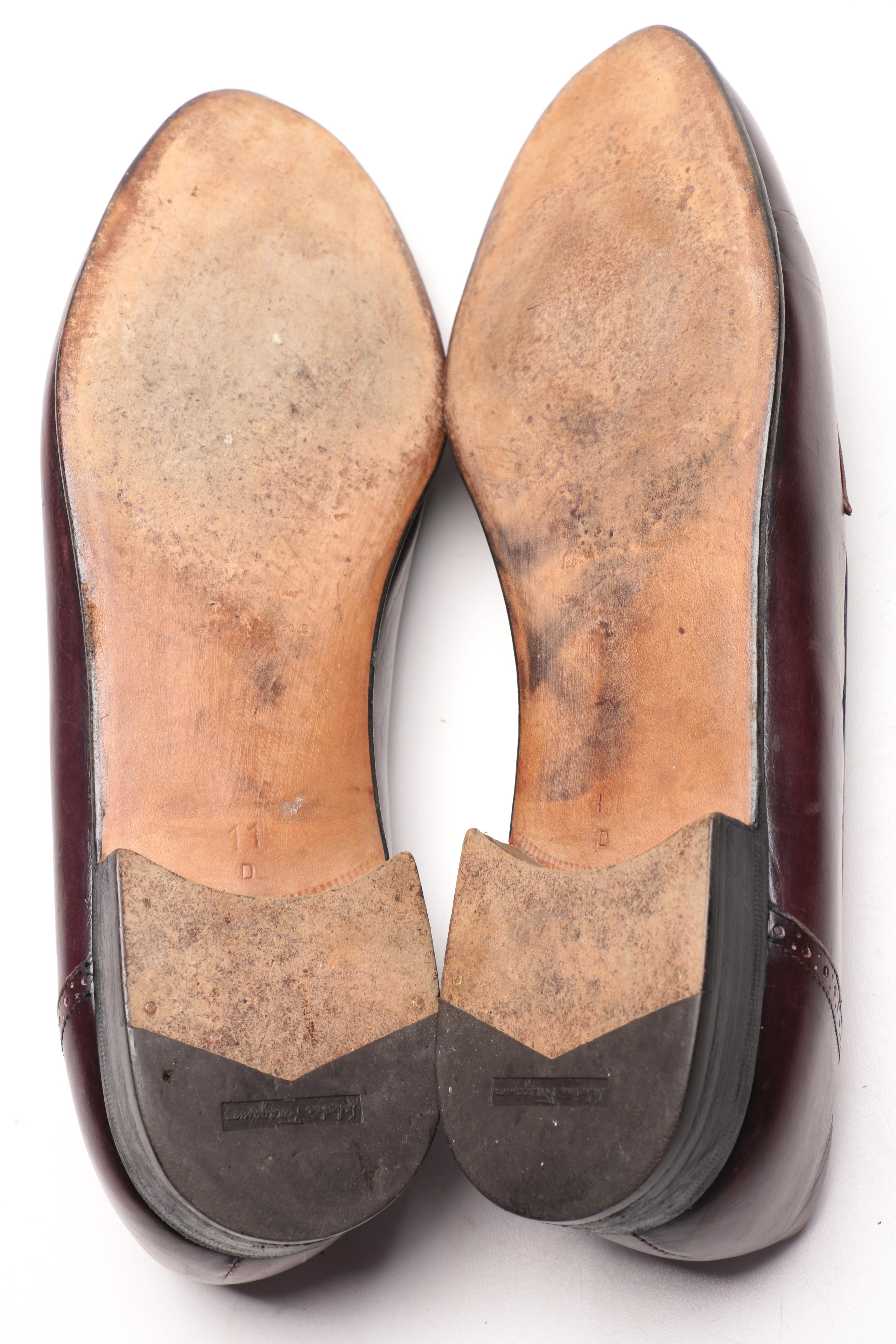Salvatore Ferragamo Brown Leather Tassel Loafers